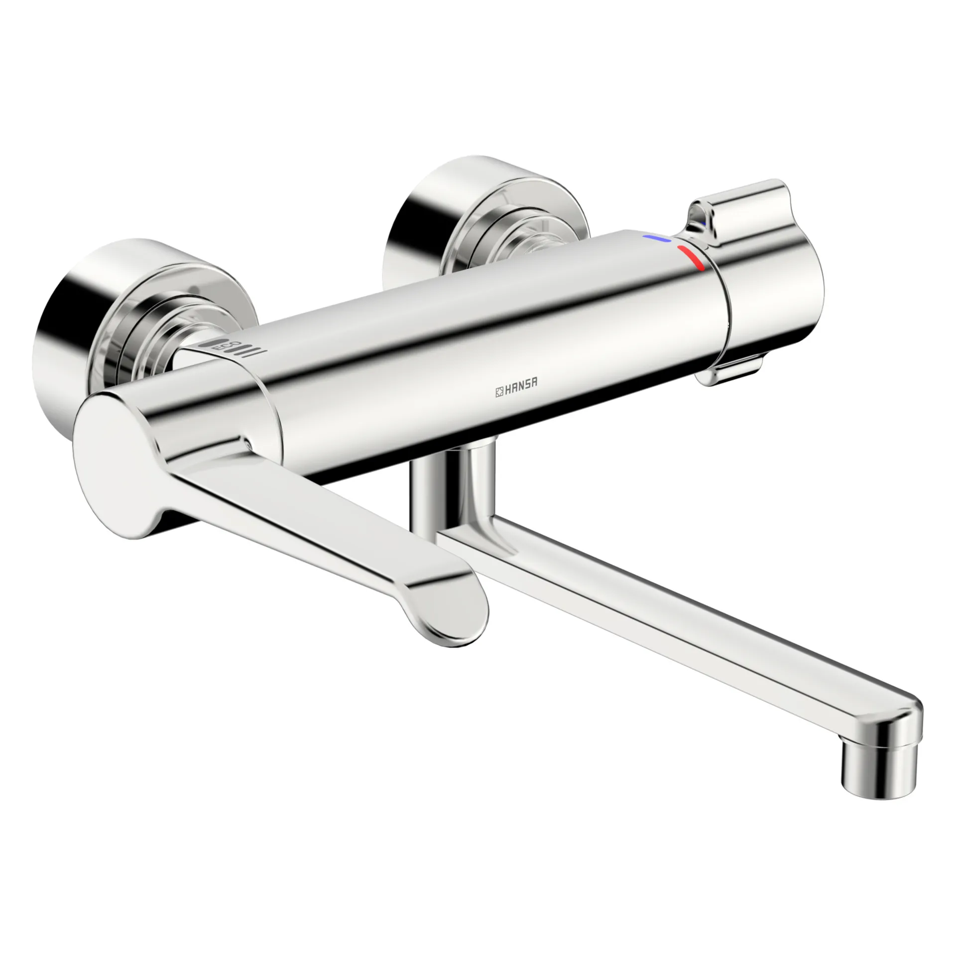 Zweihand-Waschtischarmatur Bedienungshebel lang „Clinica“ Ausladung 285 mm in Chrom