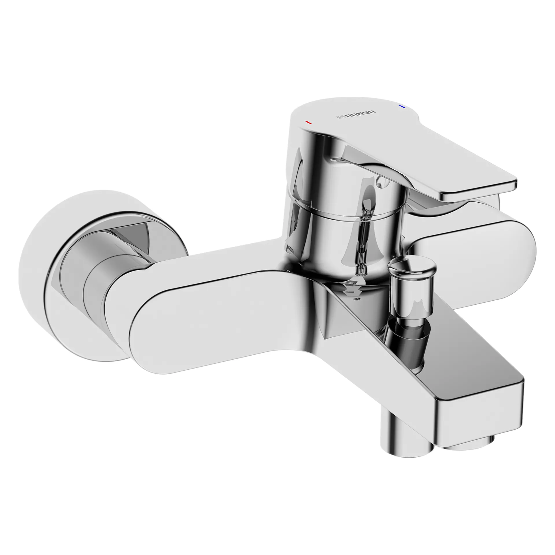 Einhand-Wannenarmatur „Twist“ Ausladung 162 mm in Chrom