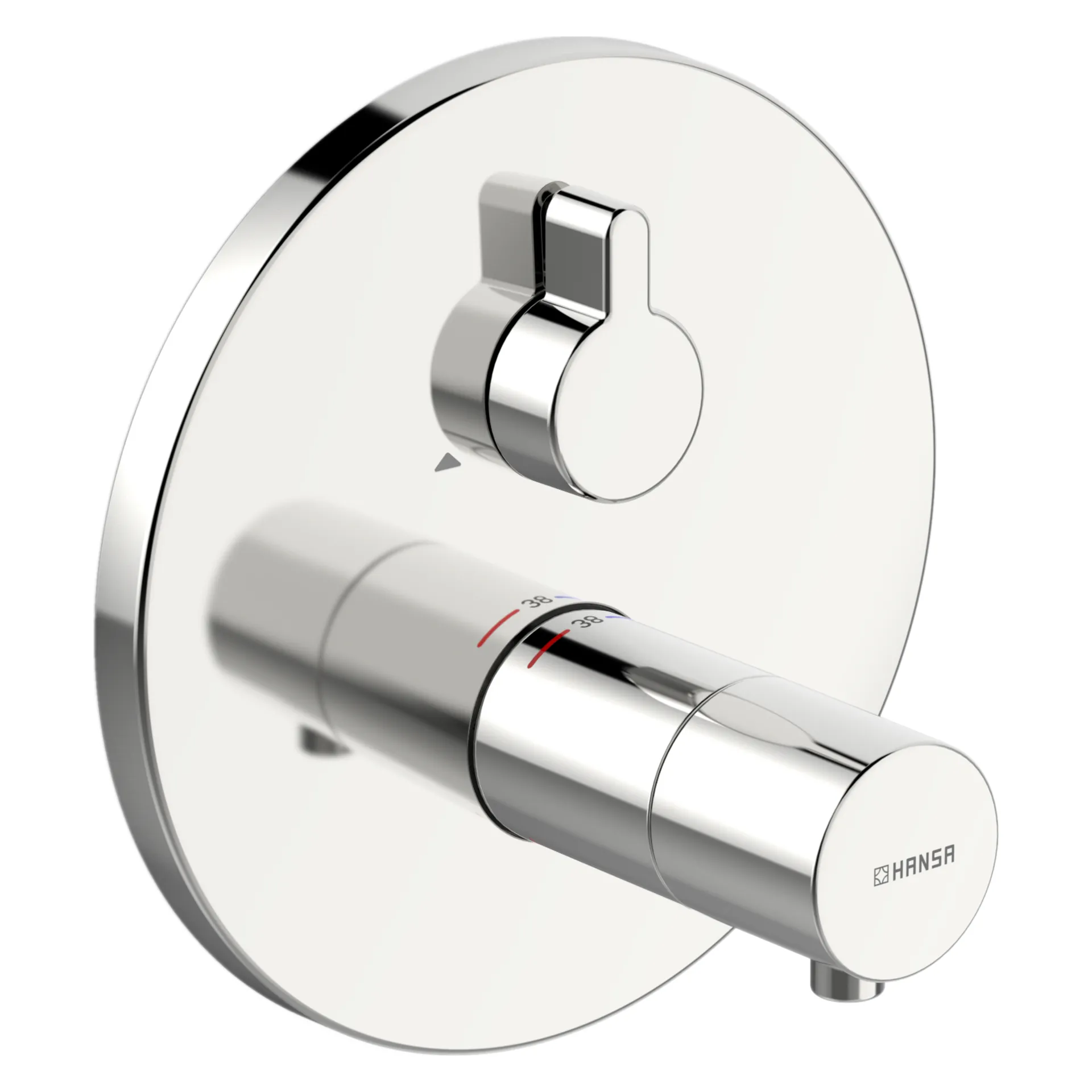 Fertigmontageset für Brausebatterie VAROX PRO 4057 Rosette rund Chrom