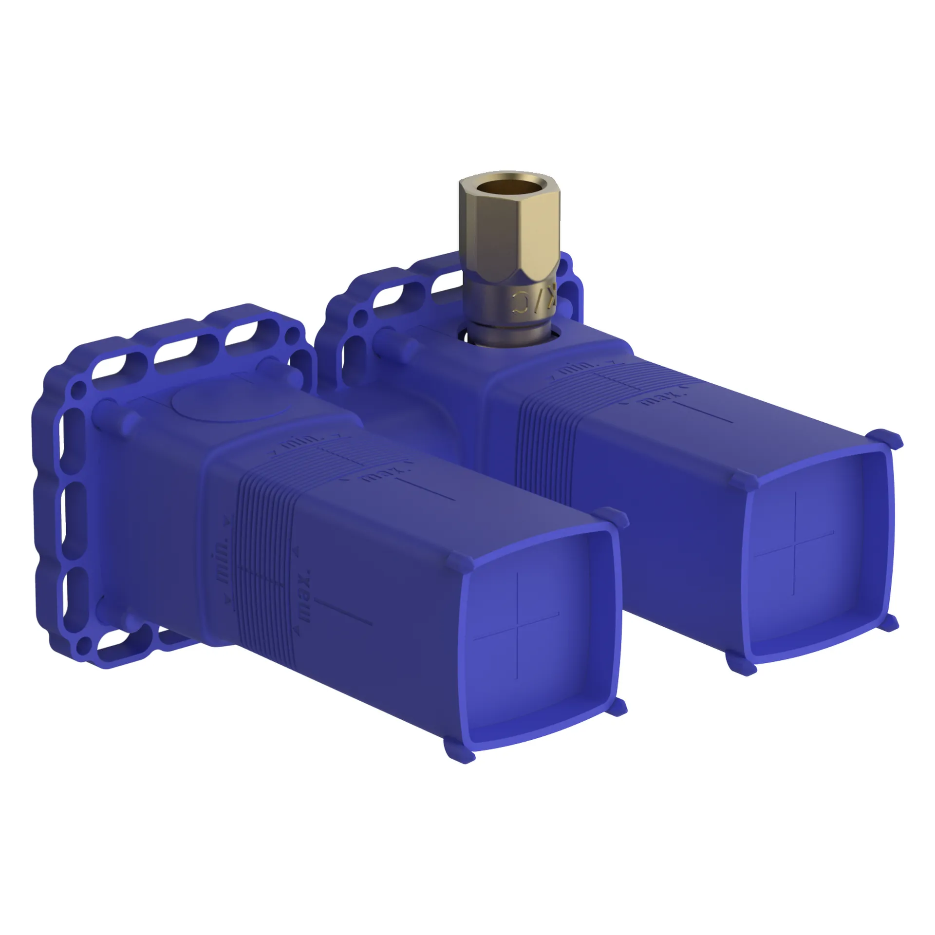 Hansa Rohbauset Brausearmatur „Matrix“ in Chrom