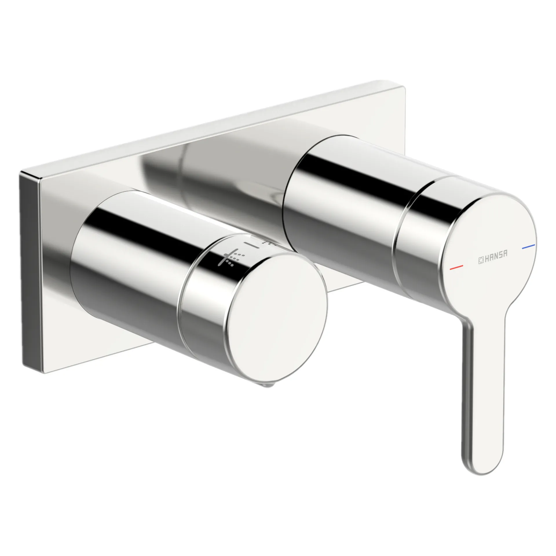 Einhebelmischer Fertigmontageset für Wanne/Brause DESIGNO Style 4451 Rosette eckig Chrom