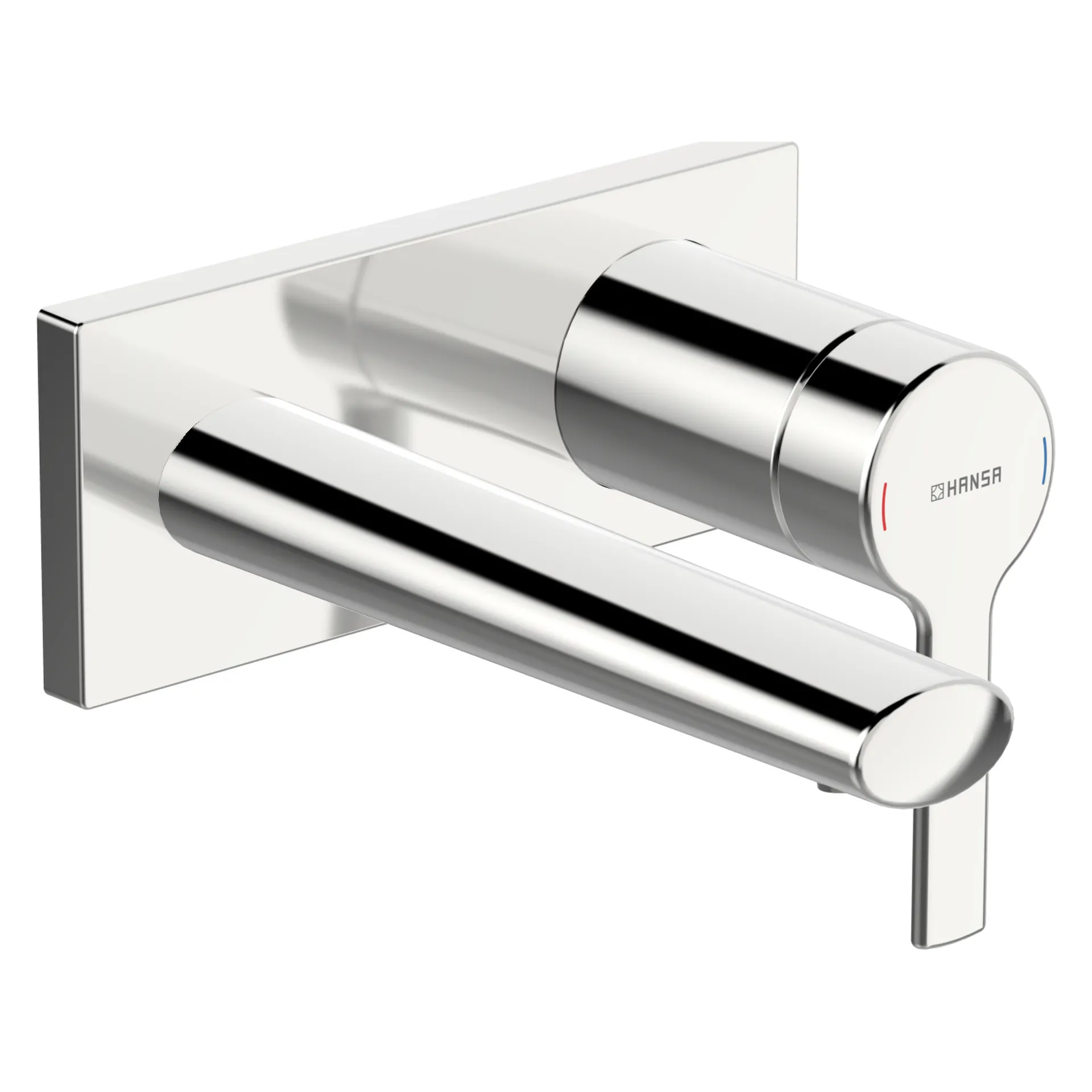 Einhebelmischer Fertigmontageset für Waschtischbatterie RONDA 4488 Rosette eckig Ausladung 186 mm DN 15 Chrom