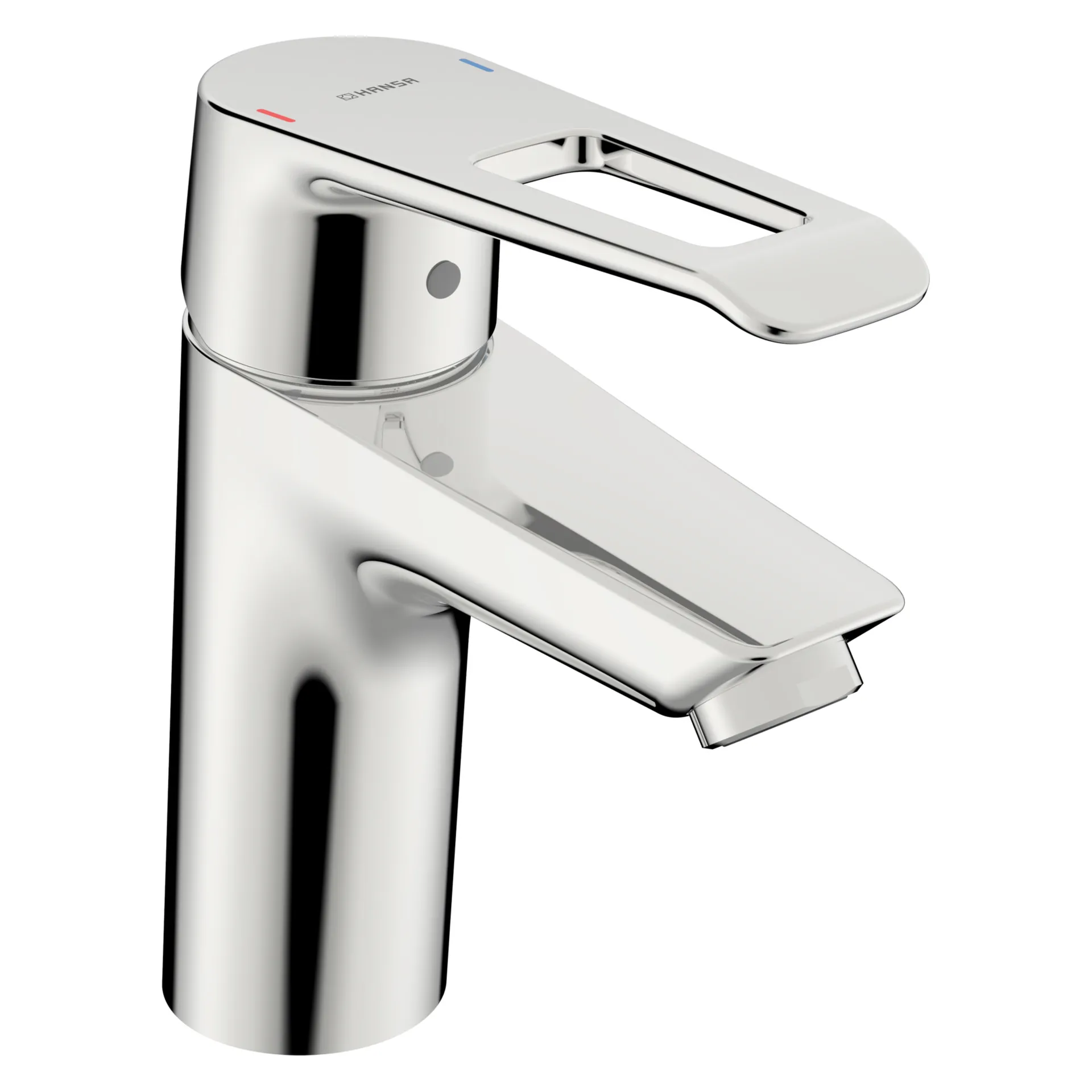 Einhand-Waschtischarmatur „Polo“ Ausladung 110 mm in Chrom