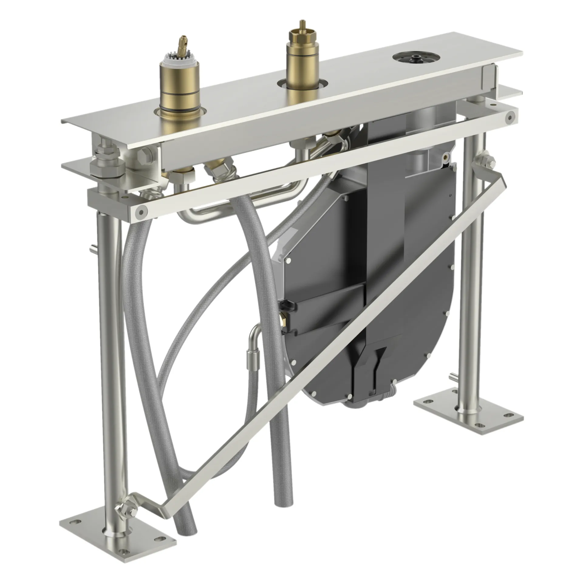 Hansa Rohbauset Brausearmatur „Compact“ in Chrom