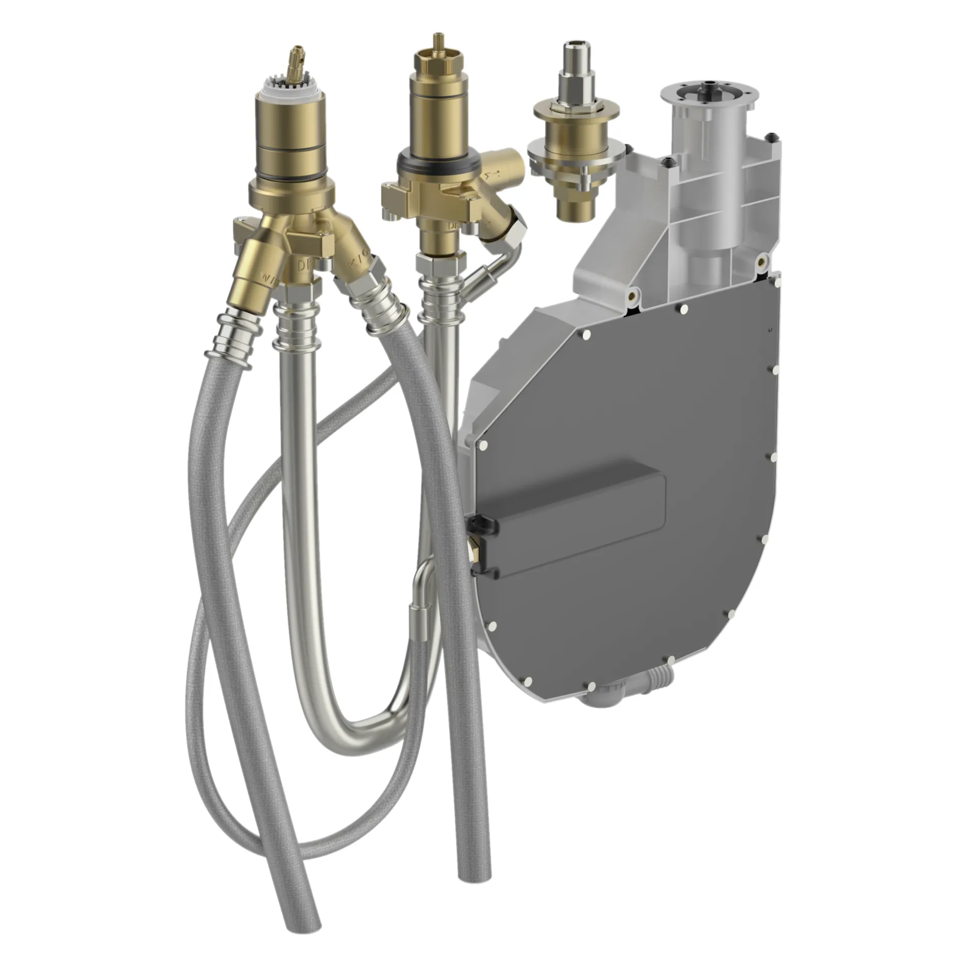 Hansa Rohbauset Brausearmatur in Chrom