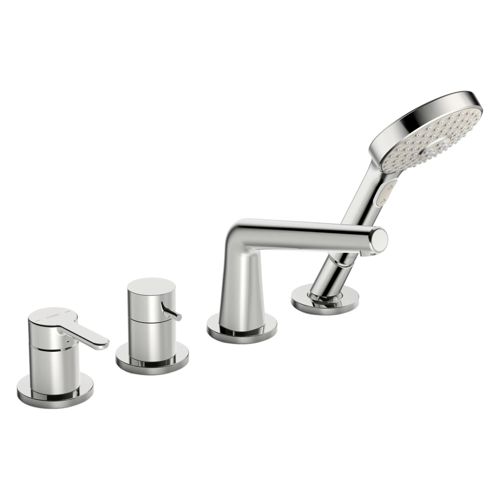 Einhebelmischer Fertigmontageset für Wanne/Brause DESIGNO Style 5312 Rosette rund 3-strahlig DN15 Chrom