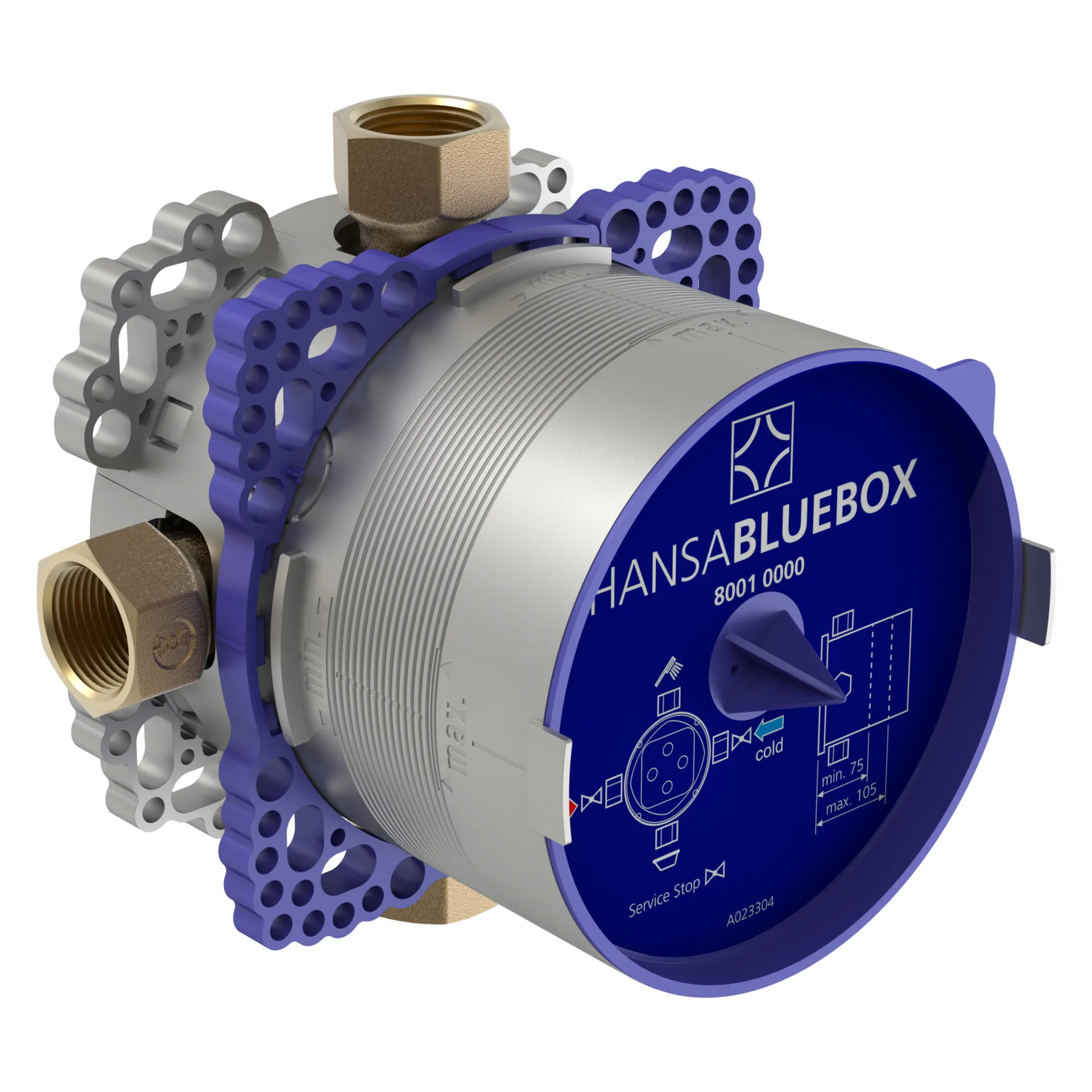 Hansa Rohbauset Brausearmatur „Bluebox“ in Chrom