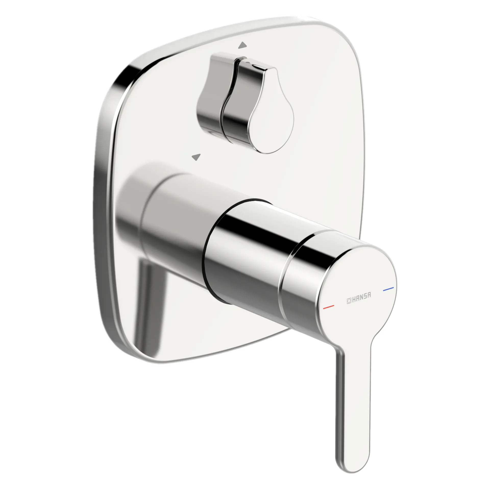 Einhebelmischer Fertigmontageset für Wanne/Brause DESIGNO Style 8111 Rosette soft edge Chrom