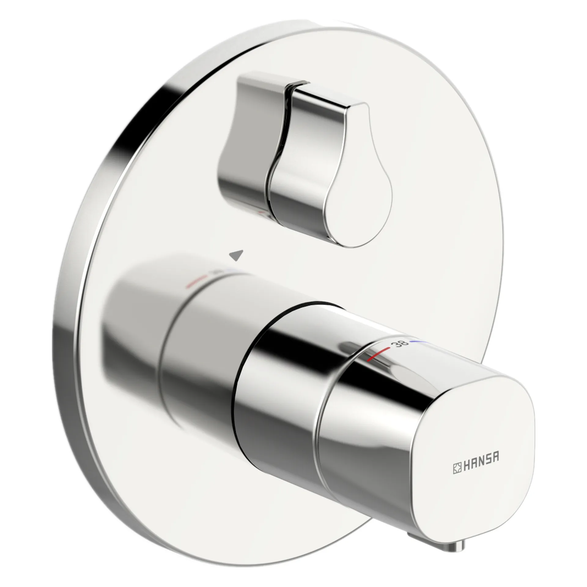 Fertigmontageset für Brausebatterie LIVING 8113 Rosette rund Chrom