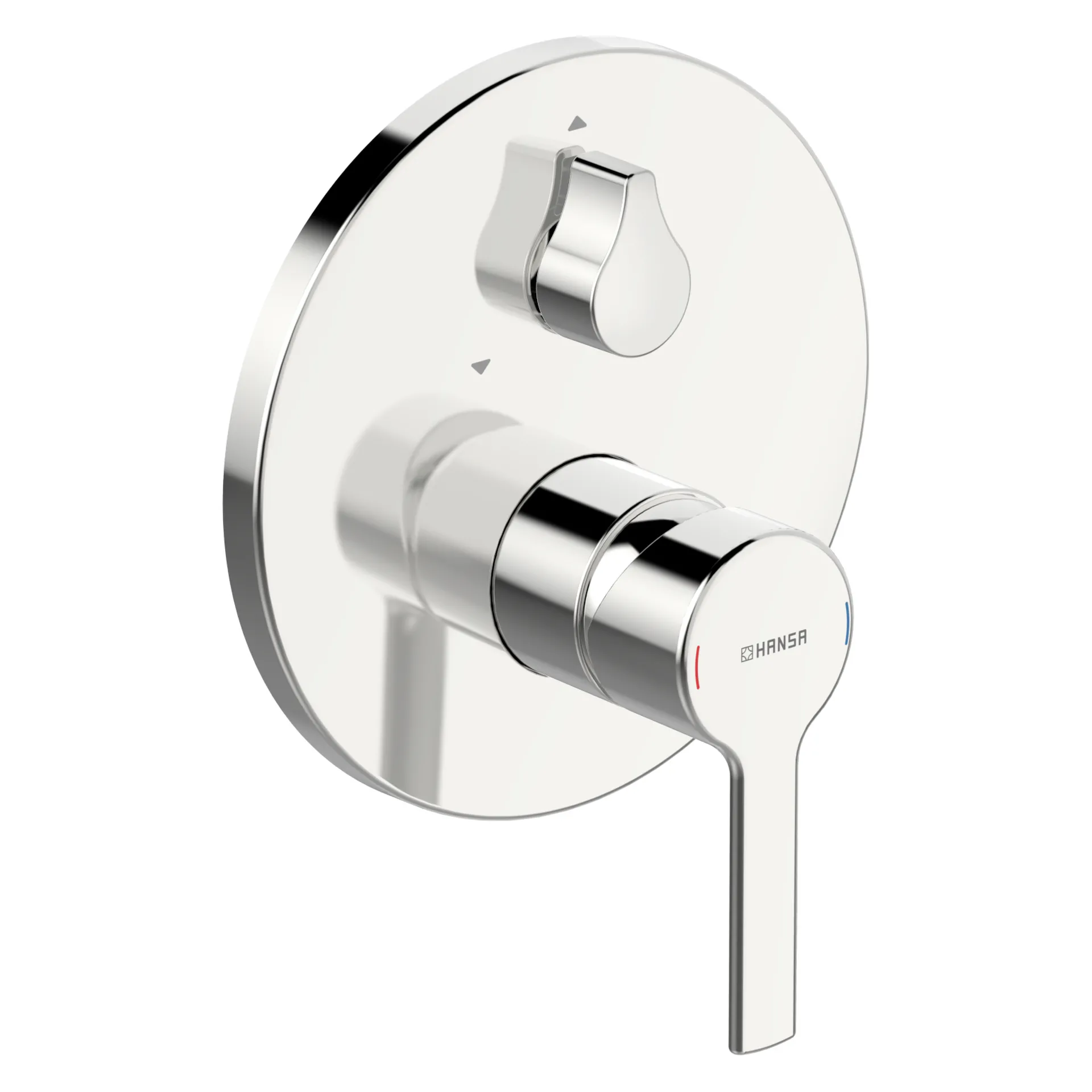 Einhebelmischer Fertigmontageset für Wanne/Brause RONDA 8384 Rosette rund mit Sicherungseinrichtung Chrom