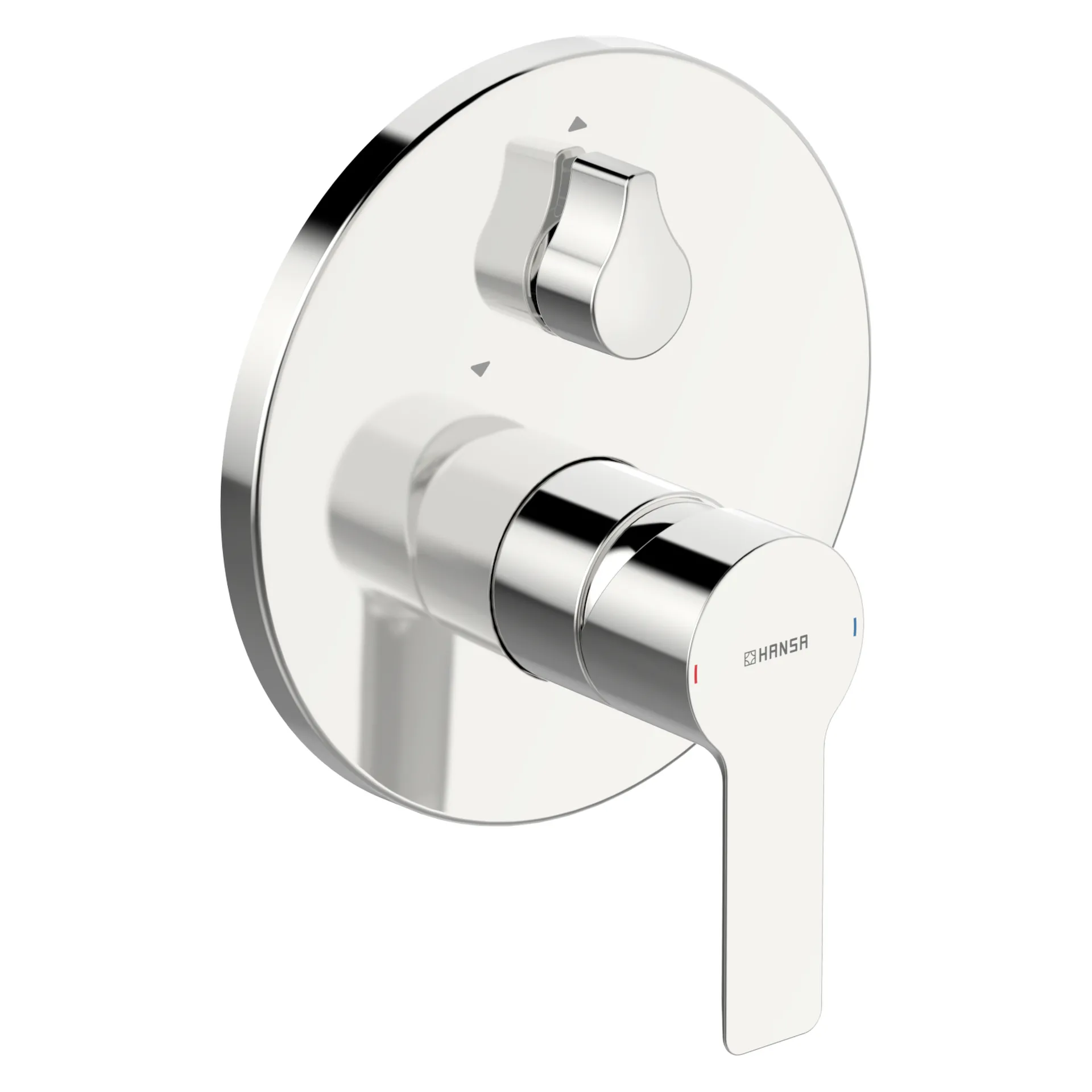 Einhebelmischer Fertigmontageset für Wanne/Brause LIGNA 8385 Rosette rund Chrom