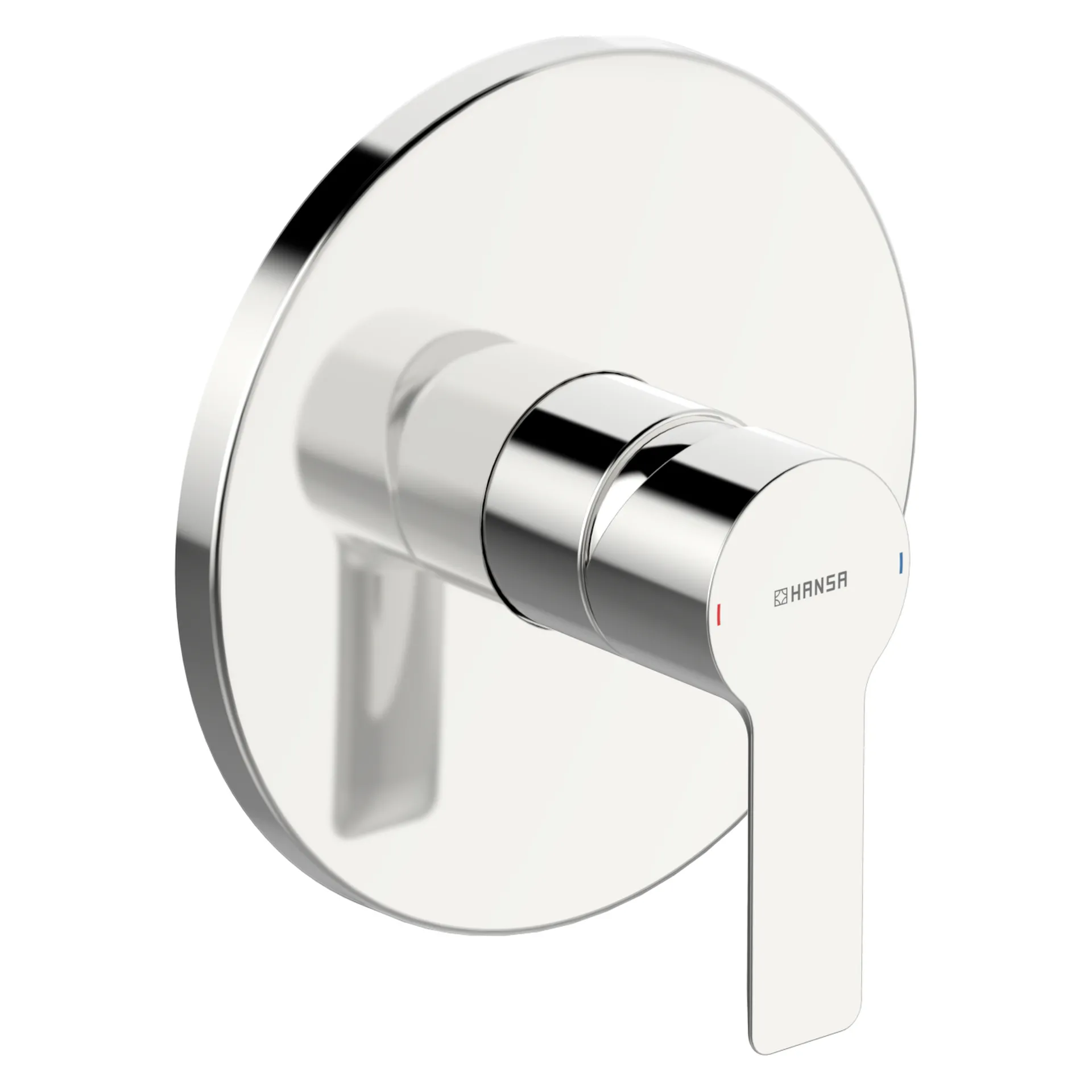 Einhebelmischer Fertigmontageset für Brausebatterie LIGNA 8387 Rosette rund Chrom