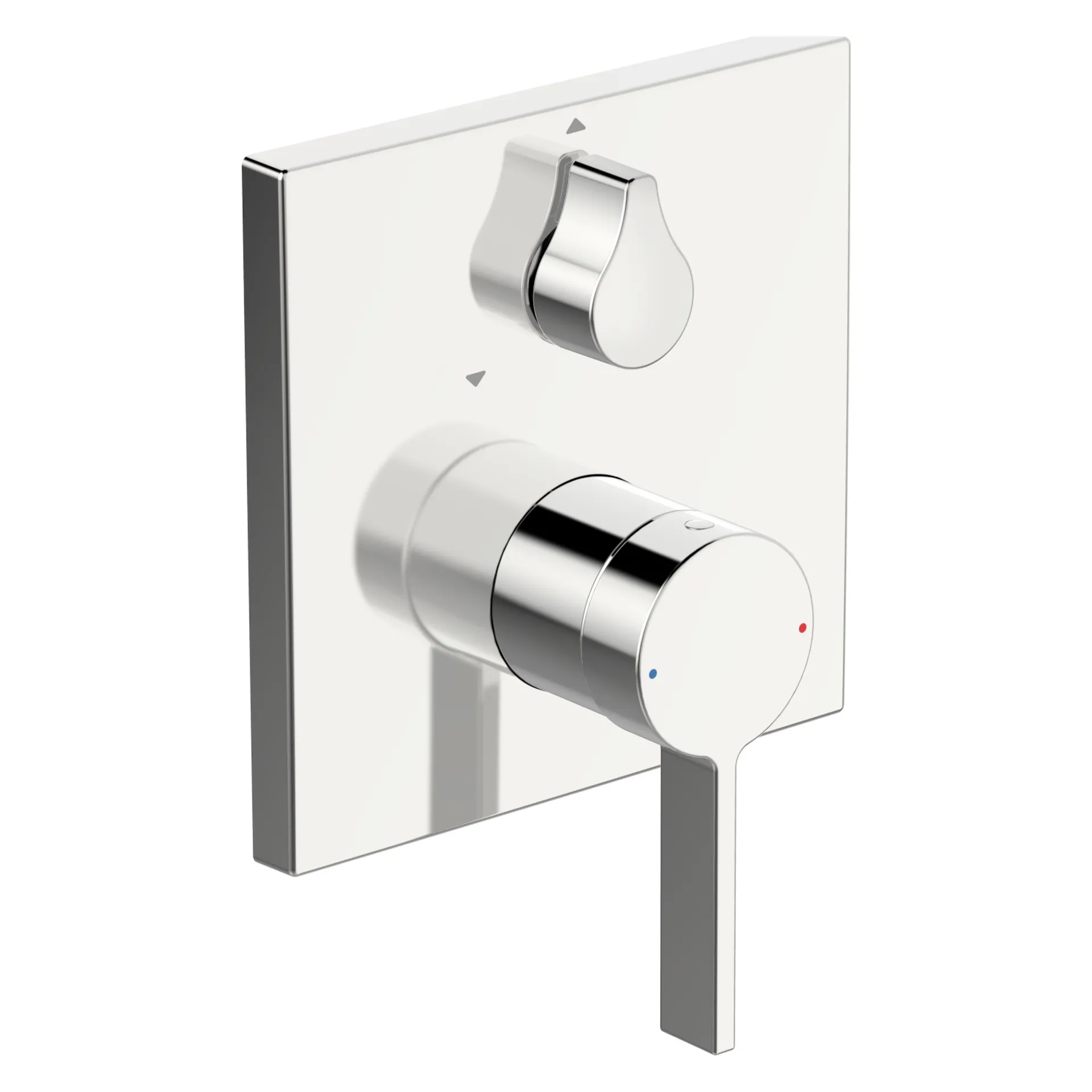 Einhebelmischer Fertigmontageset für Wanne/Brause LOFT 8760 Rosette eckig mit Sicherungseinrichtung Chrom