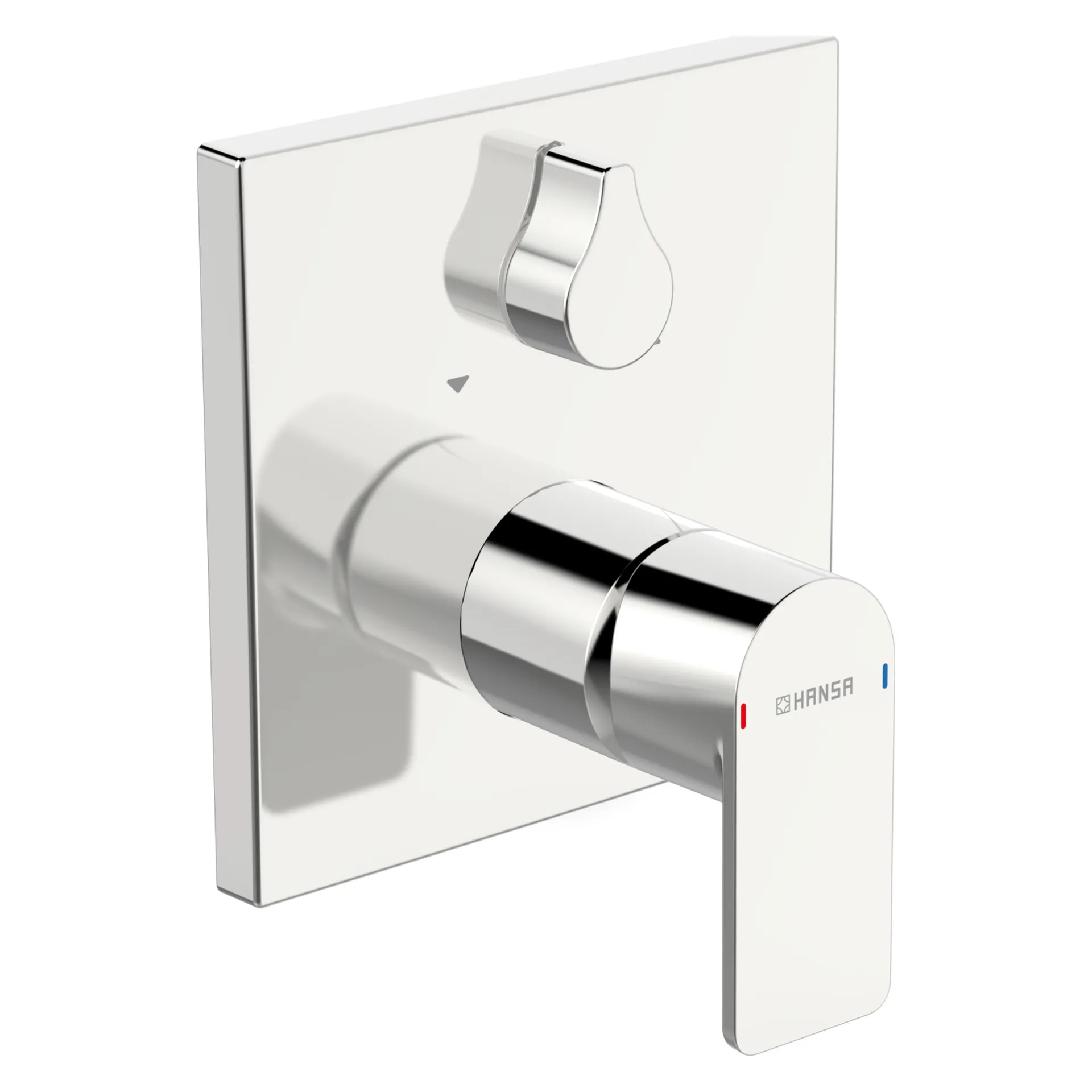 Einhebelmischer Fertigmontageset für Wanne/Brause STELA 8784 Rosette eckig mit Sicherungseinrichtung Chrom