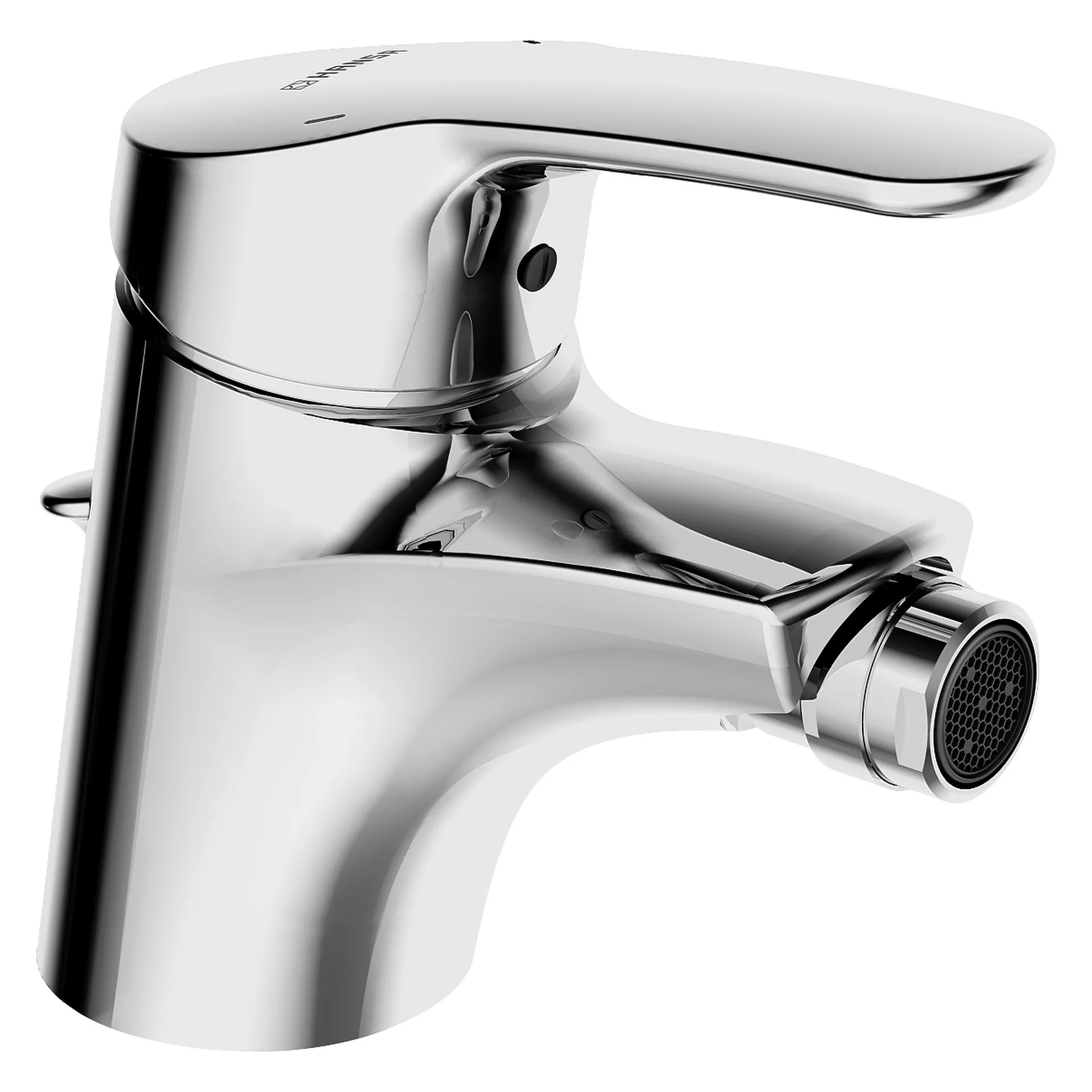 Einhebelmischer Bidetbatterie MIX 0106 Zugstangenablaufgarnitur Ausladung 113 mm DN15 Chrom