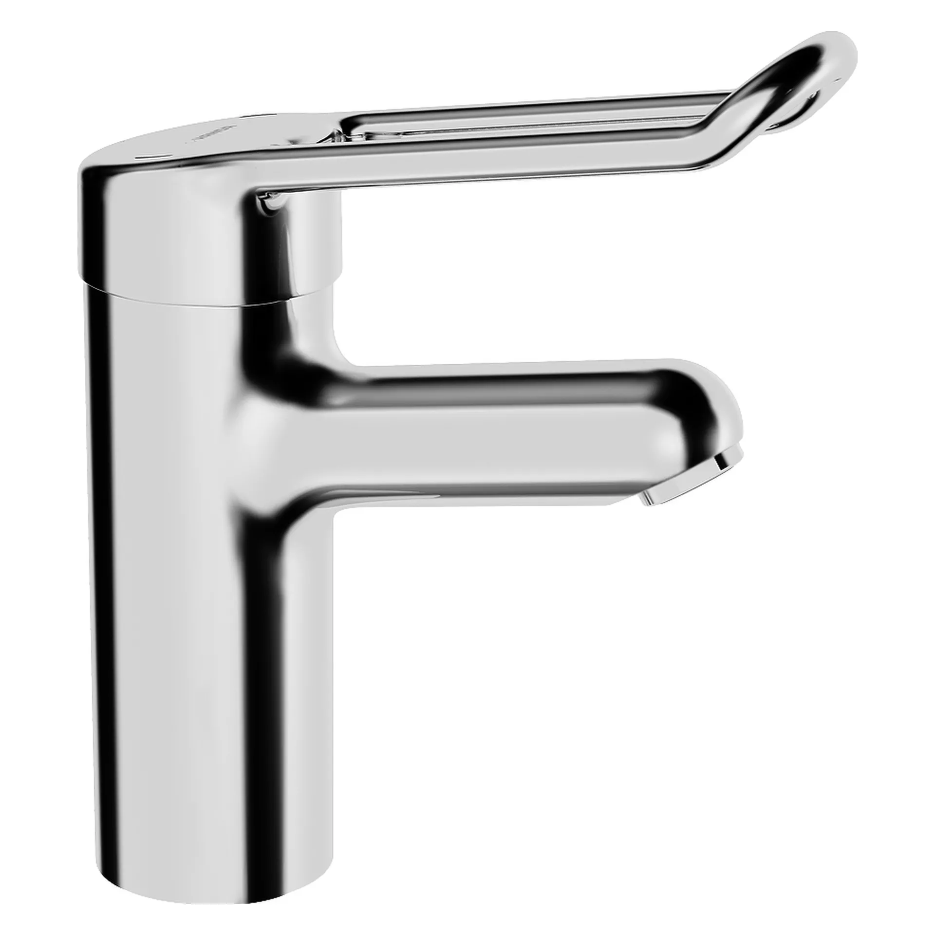 Einhand-Waschtischarmatur Bedienungshebel lang „Medipro“ Ausladung 120 mm in Chrom