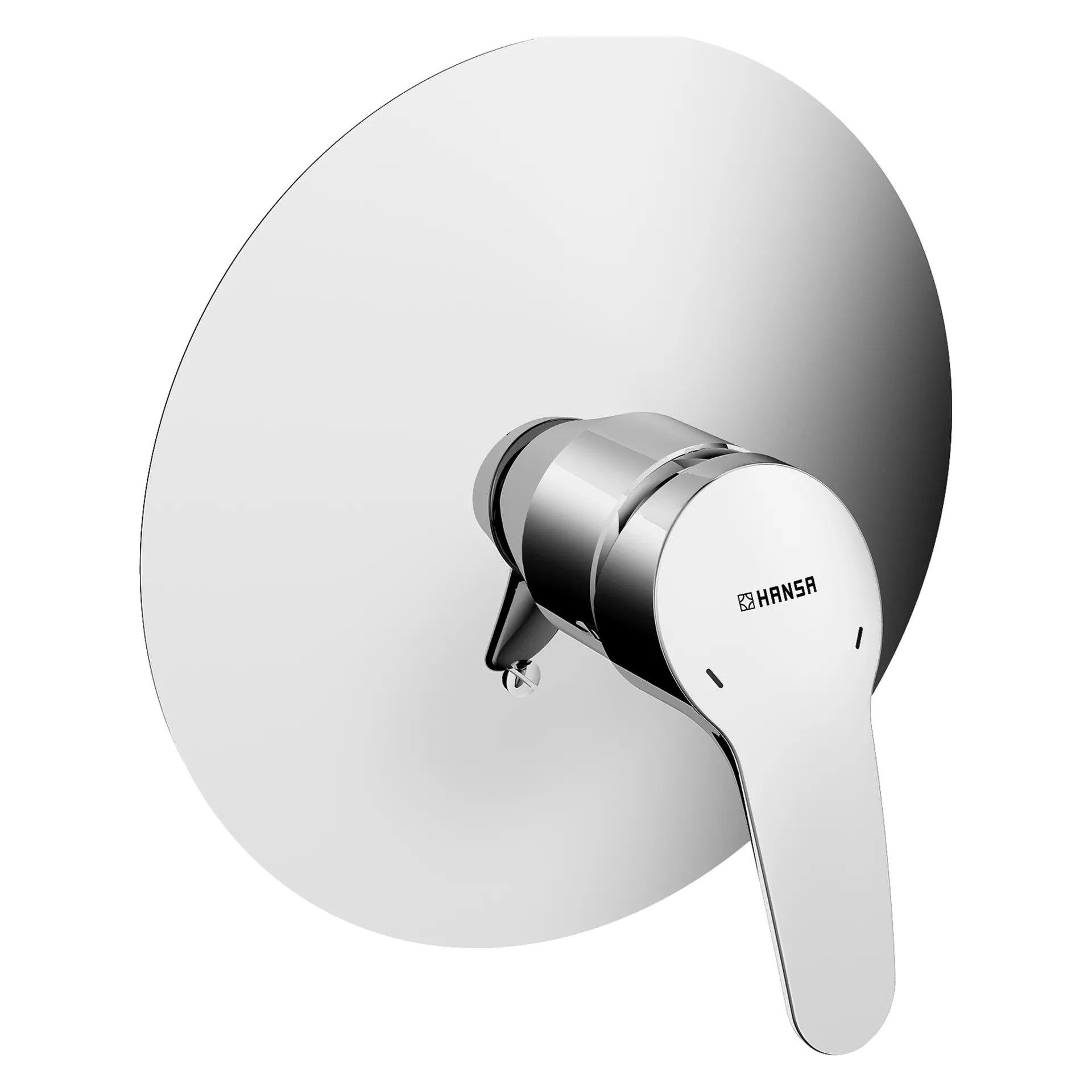 Einhebelmischer Fertigmontageset für Brausebatterie MIX 0185 Rosette rund Chrom