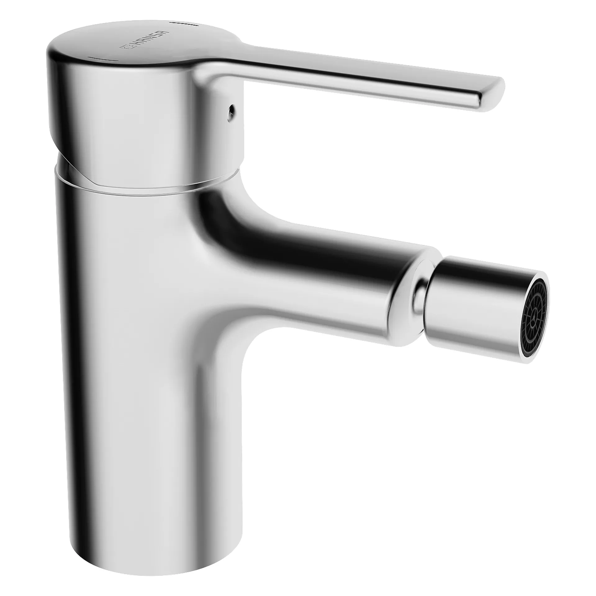 Einhebelmischer Bidetbatterie RONDA 0306 Zugstangenablaufgarnitur Ausladung 103 mm DN15 Chrom