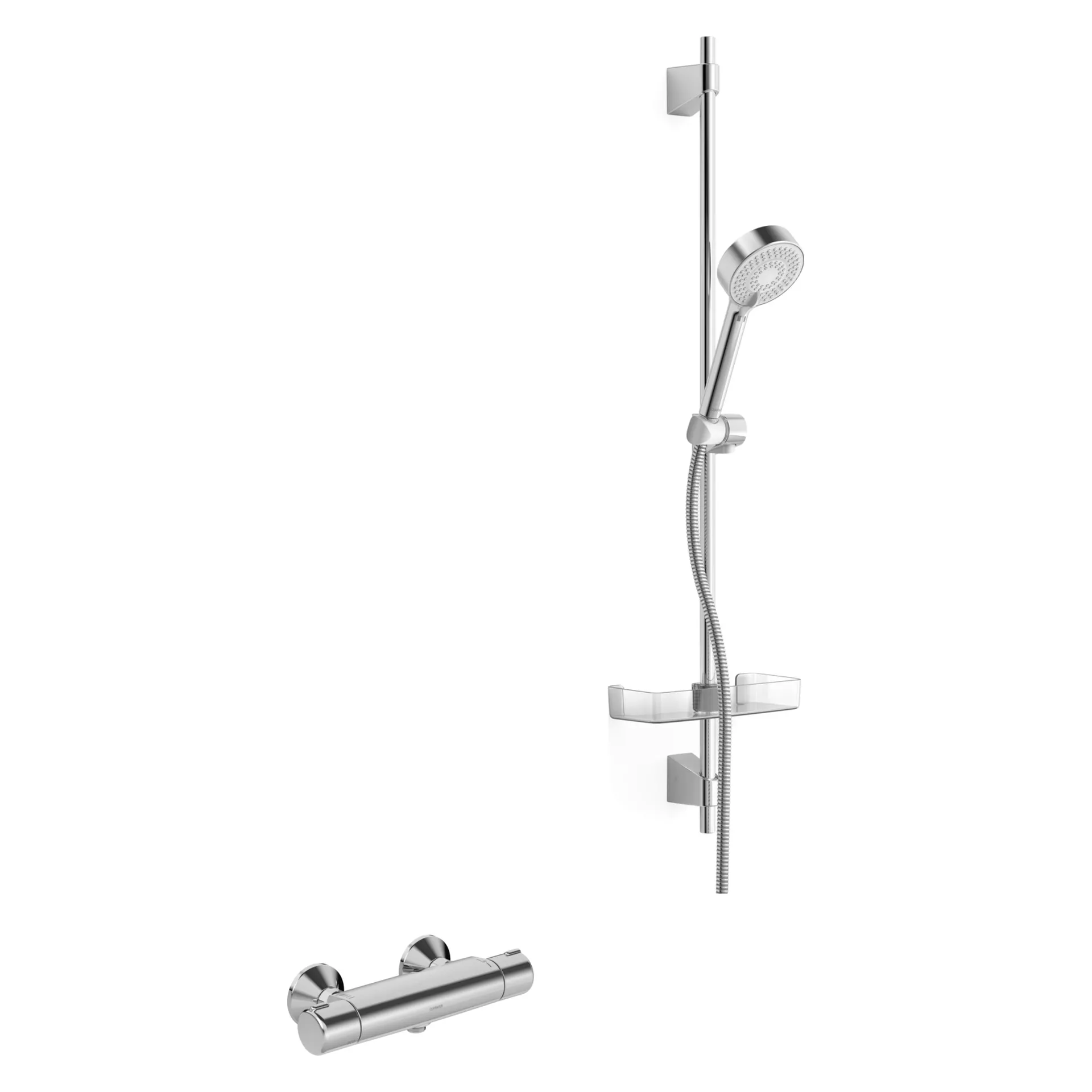 Brausebatterie „Micra“ in Chrom