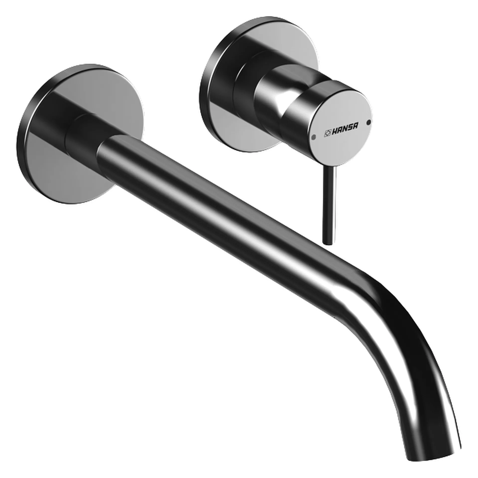 Einhebelmischer Fertigmontageset für Waschtischbatterie PUBLIC 5796 Rosette rund Ausladung 300 mm Chrom