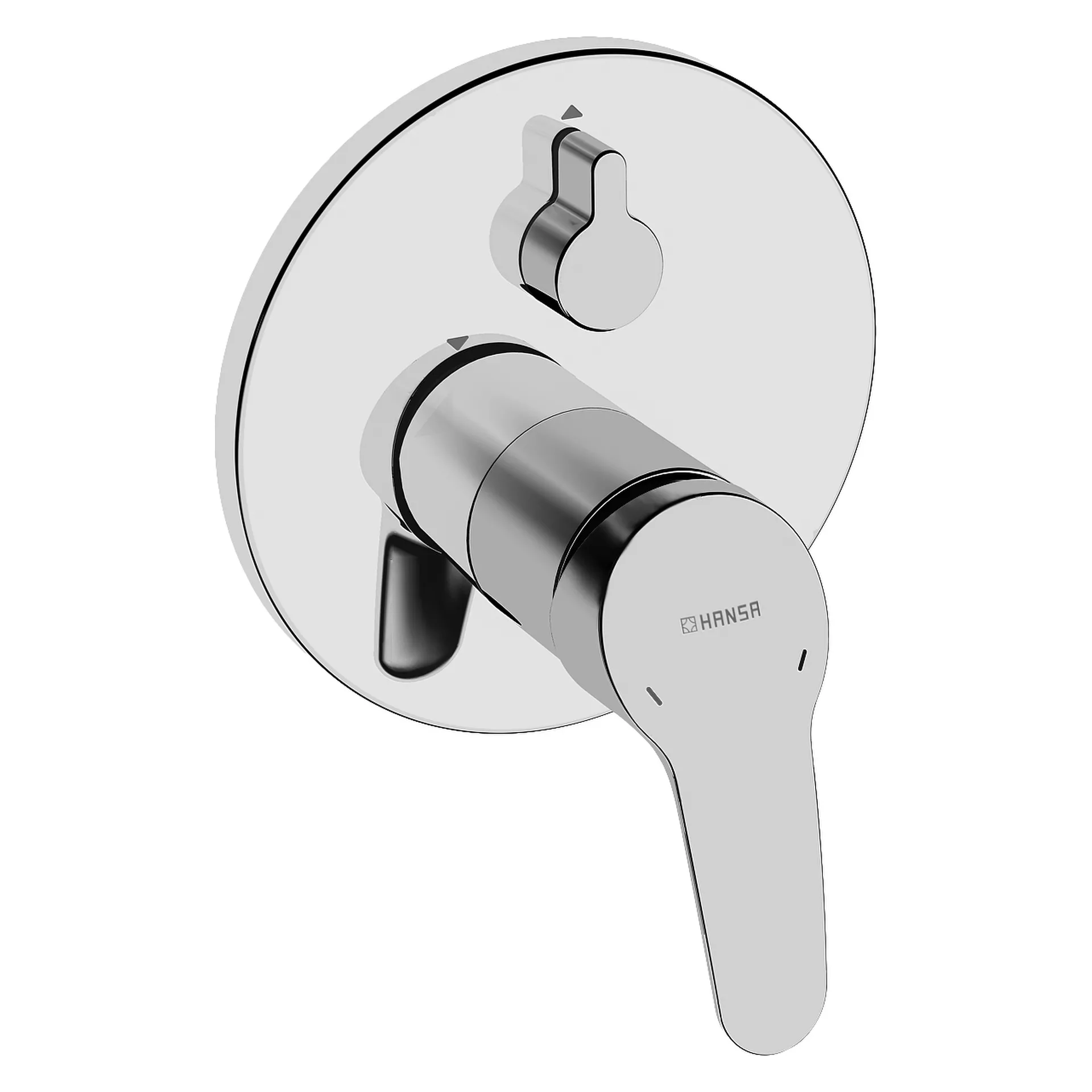 Einhebelmischer Fertigmontageset für Wanne/Brause MIX 8184 Rosette rund Chrom