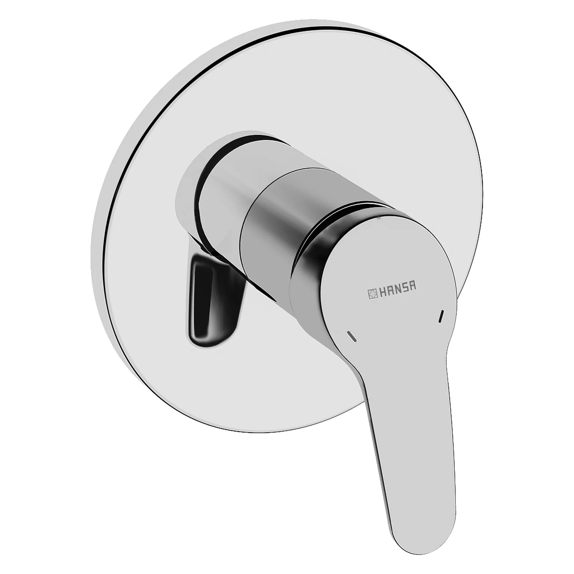 Einhebelmischer Fertigmontageset für Brausebatterie MIX 8185 Rosette rund Chrom