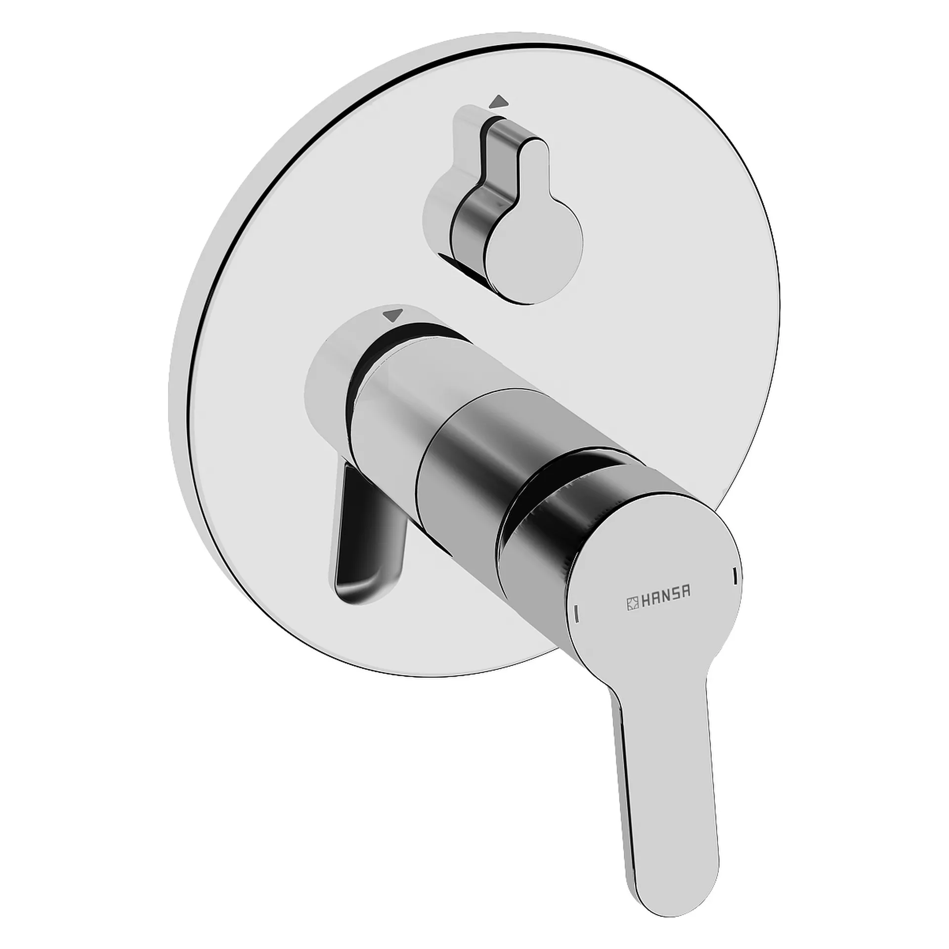 Einhebelmischer Fertigmontageset für Wanne/Brause PRIMO 8990 Rosette rund mit Sicherungseinrichtung Chrom