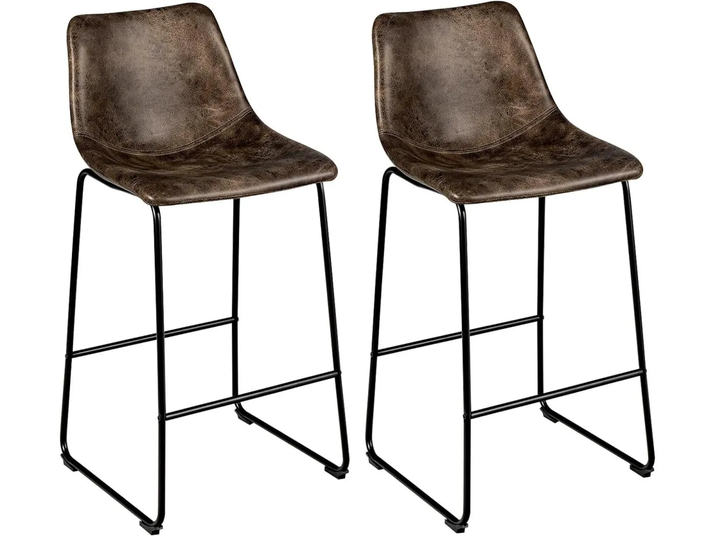 Barhocker mit Rücklehne(2er Set)