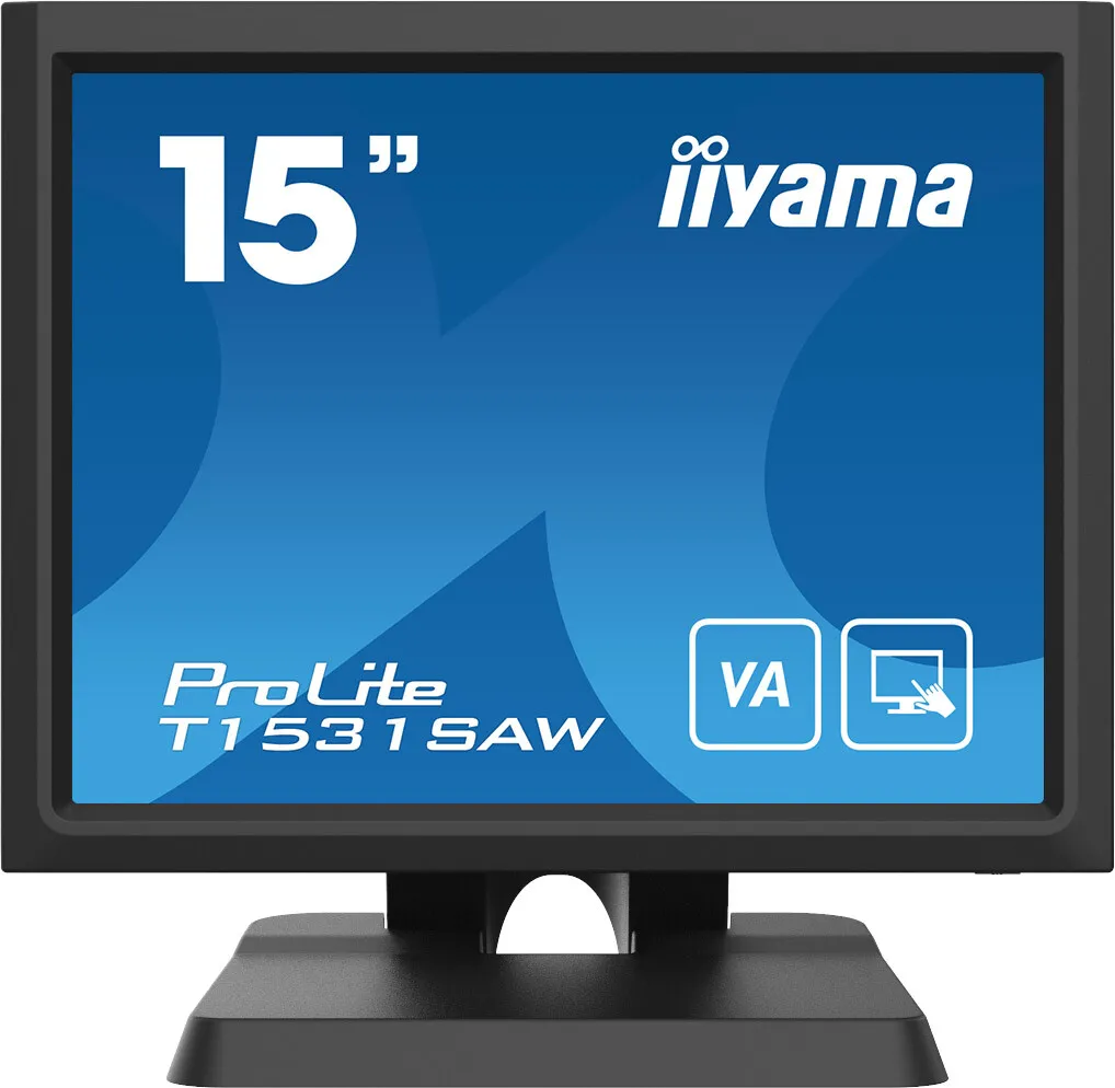 iiyama T1531SAW-B6 15" VA Monitor, 1024 x 768 XGA, 60Hz, 8ms