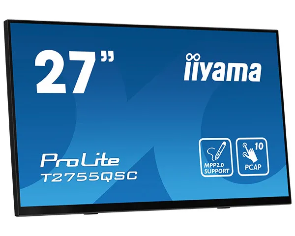 iiyama T2755QSC-B1 27" IPS Monitor, 2560 x 1440 QHD / WQHD, 75Hz, 5ms