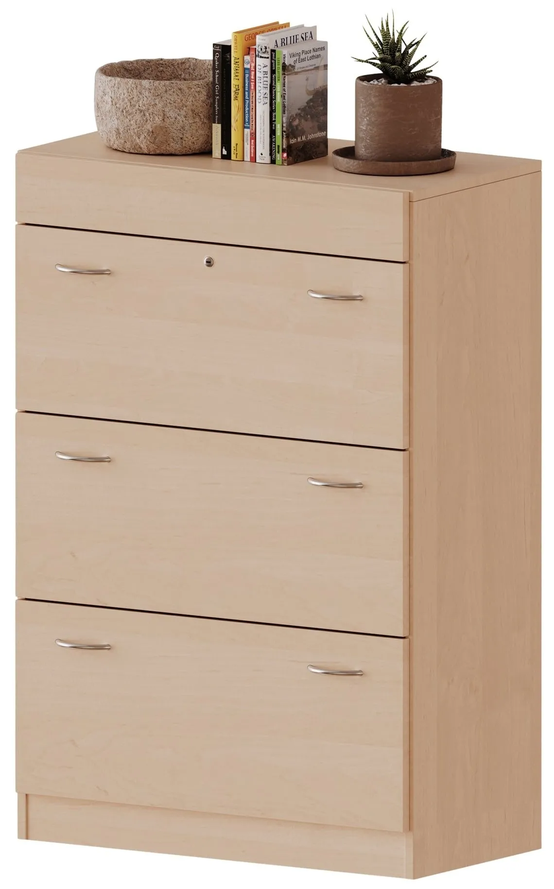 Schrank mit 3 Hängeregisterauszügen, B/H 80 x 118 cm - EVO180 Serie