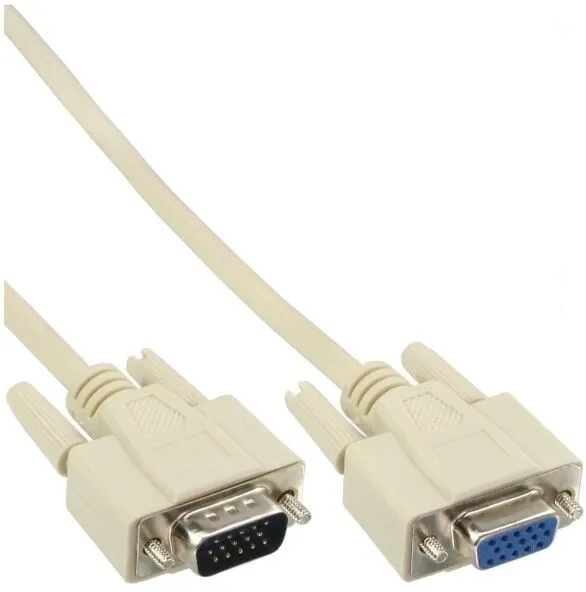 InLine VGA Verlängerung, 15pol HD Stecker / Buchse, 5m