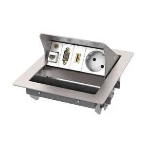 Kindermann CableStandard² 2-fach Ausführung Edelstahl gebürstet