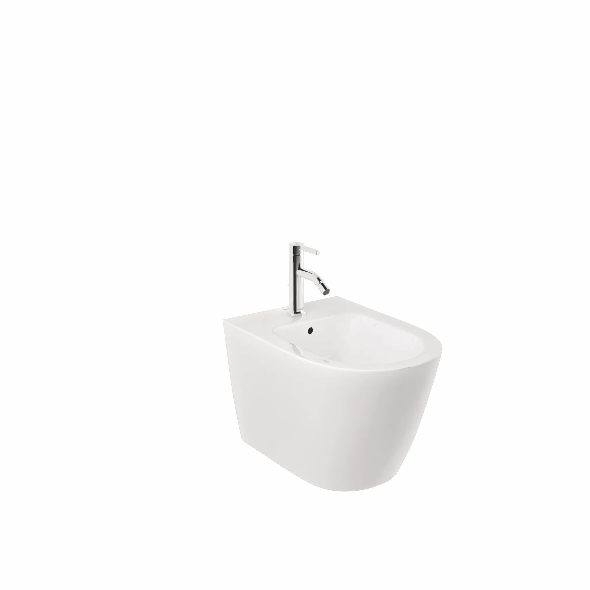 RESA R WandBidet 52 cm verdeckte Befestigungen Mattschwarz