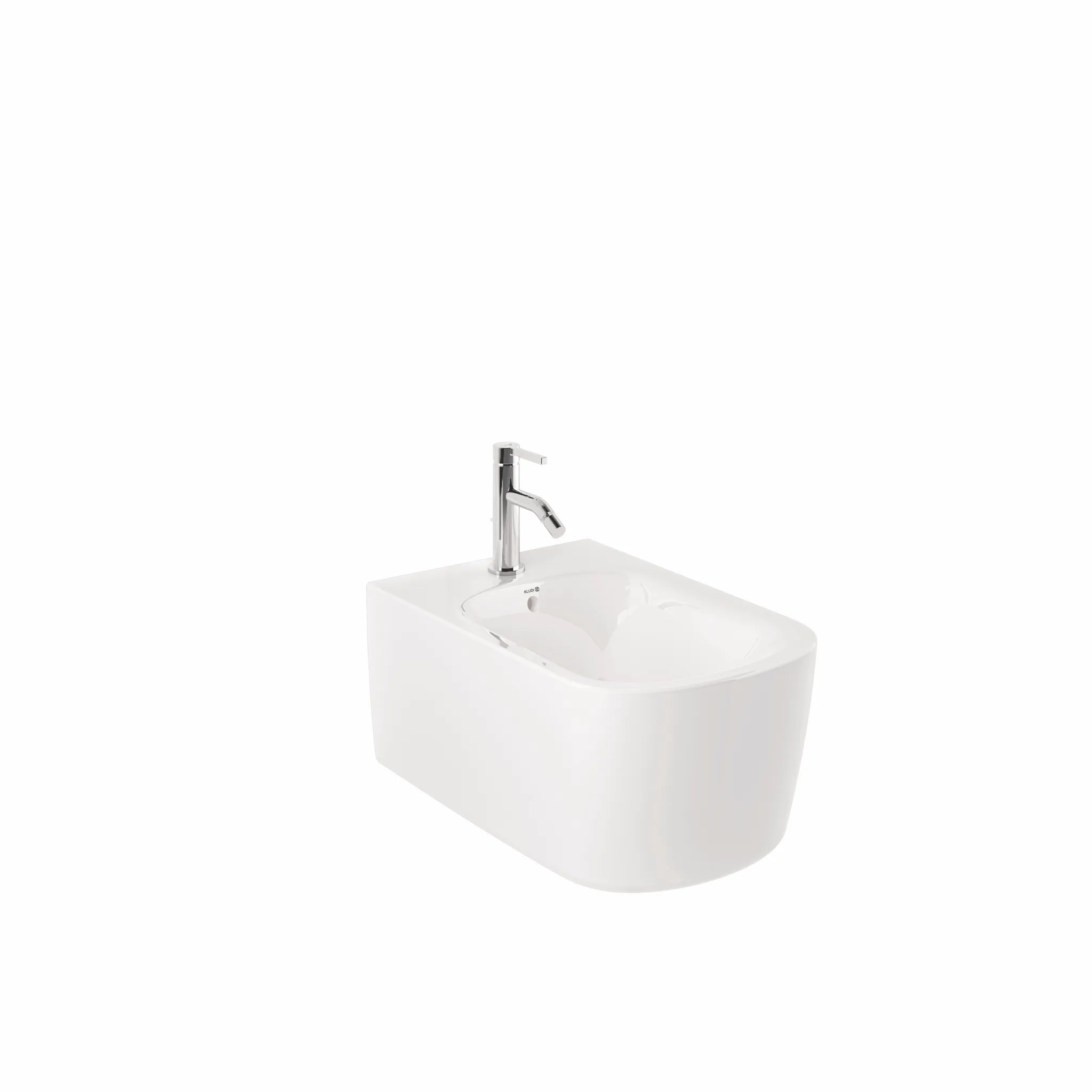 RESA S WandBidet 52 cm verdeckte Befestigungen Mattschwarz