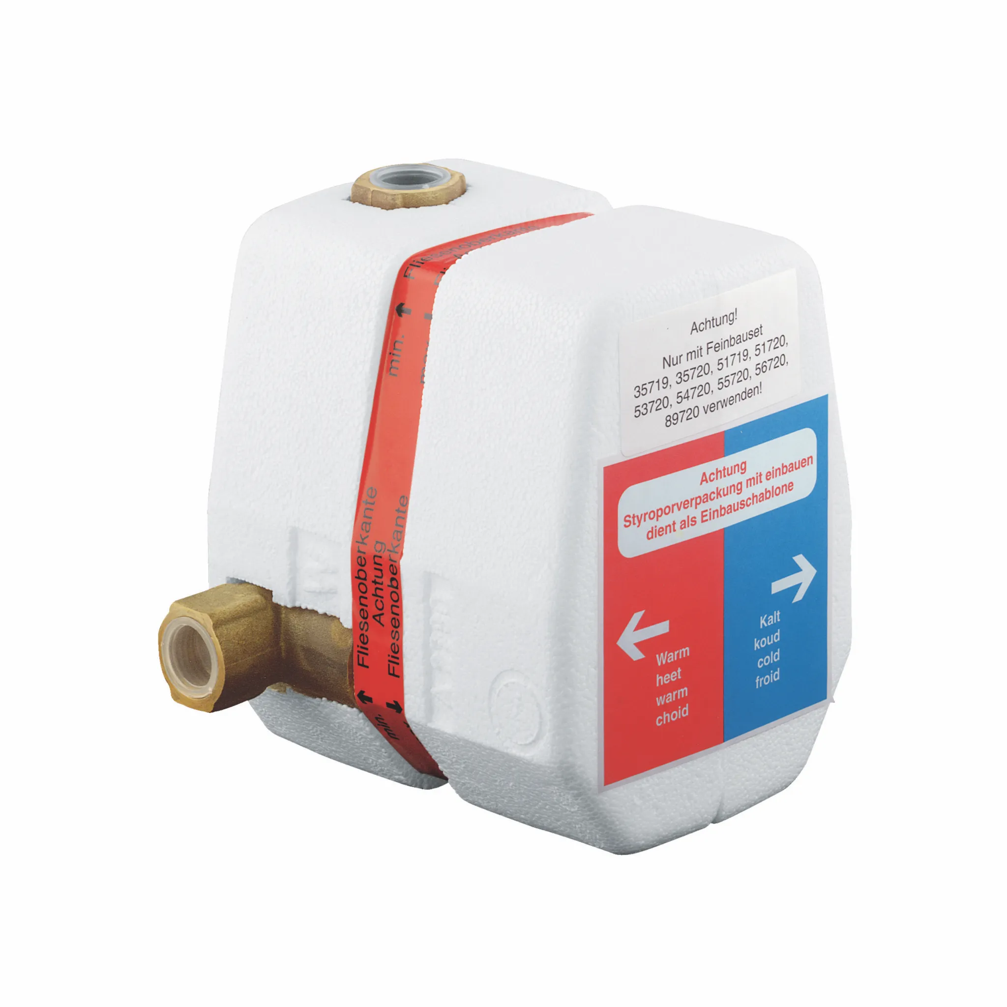 Thermostat UPTherm.körper DN 15 mit Absperrventil RohbauSet