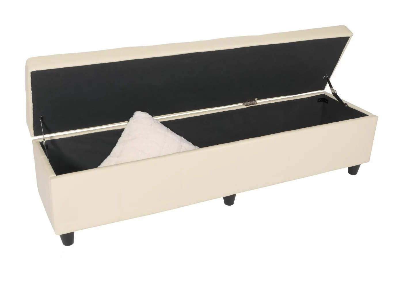 Aufbewahrungs-Truhe Arezzo XXL, Creme