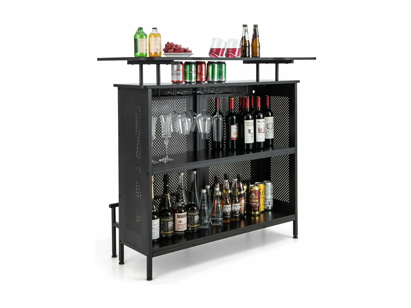 Bartisch mit verstellbaren Füßen