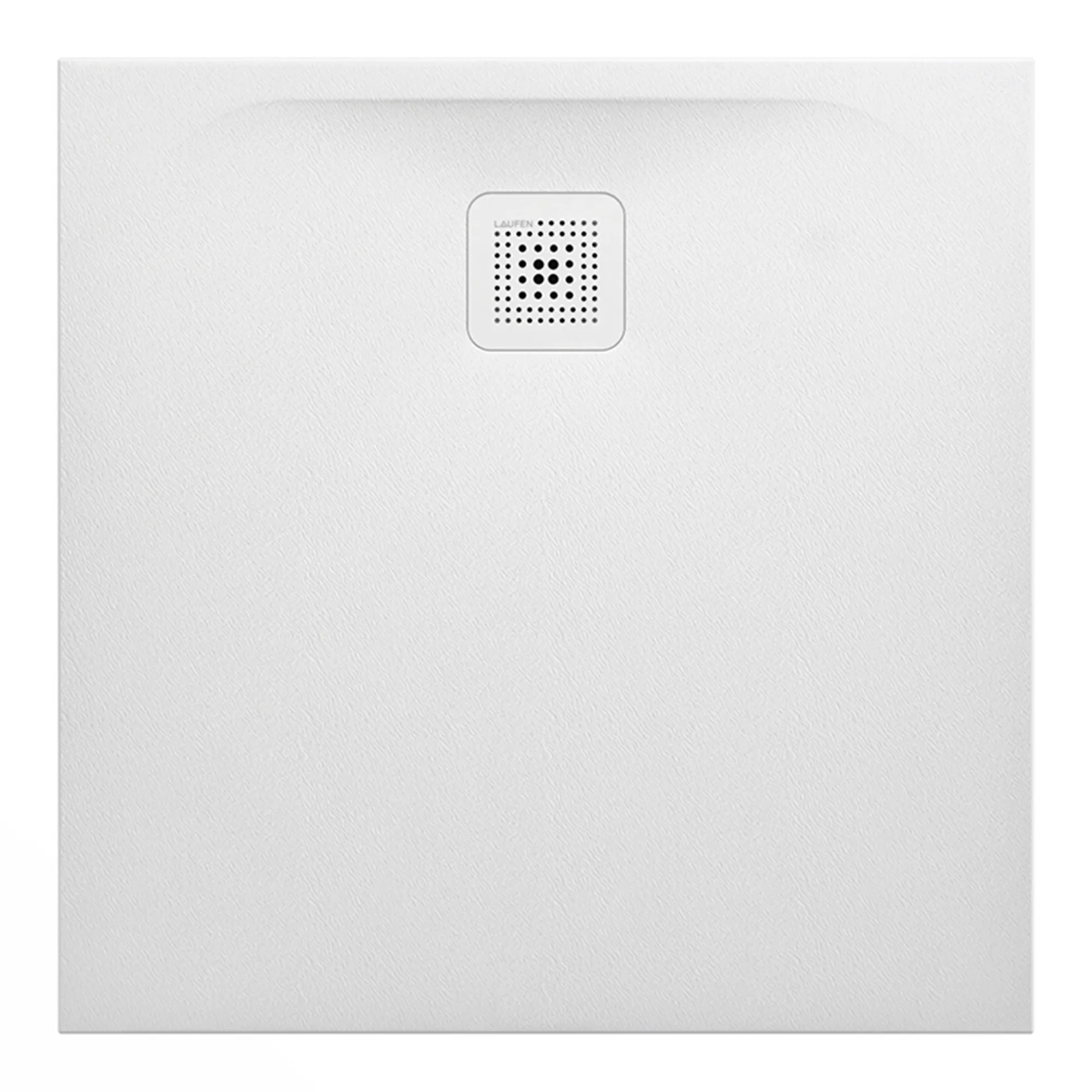 Laufen quadrat Duschwanne „Pro“ 800 × 800 mm ohne Oberflächenbeschichtung, ohne Oberflächenveredelung, in Weiß