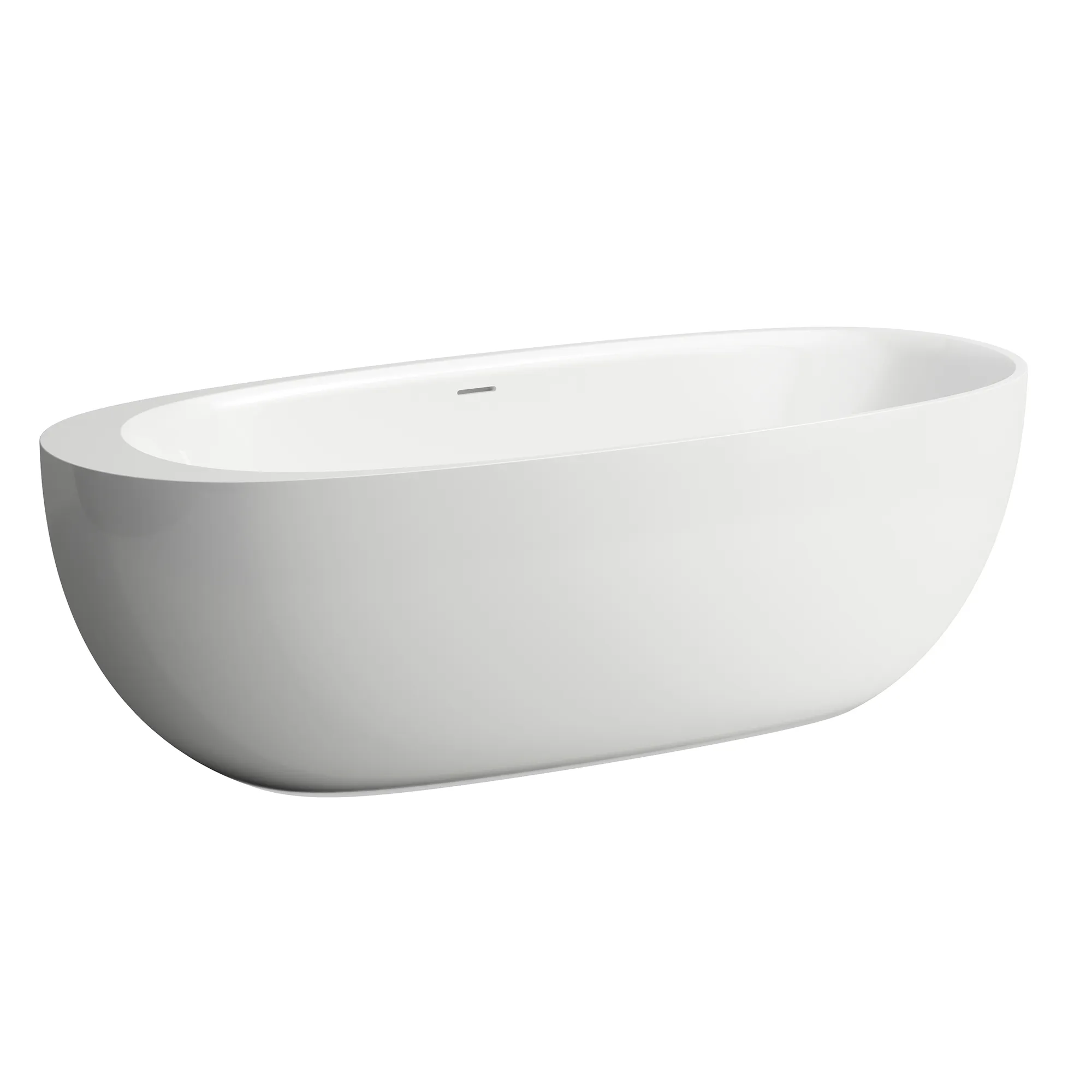 Laufen Badewanne „Ilbagnoalessi“ freistehend oval 1850 × 800 mm in Weiß