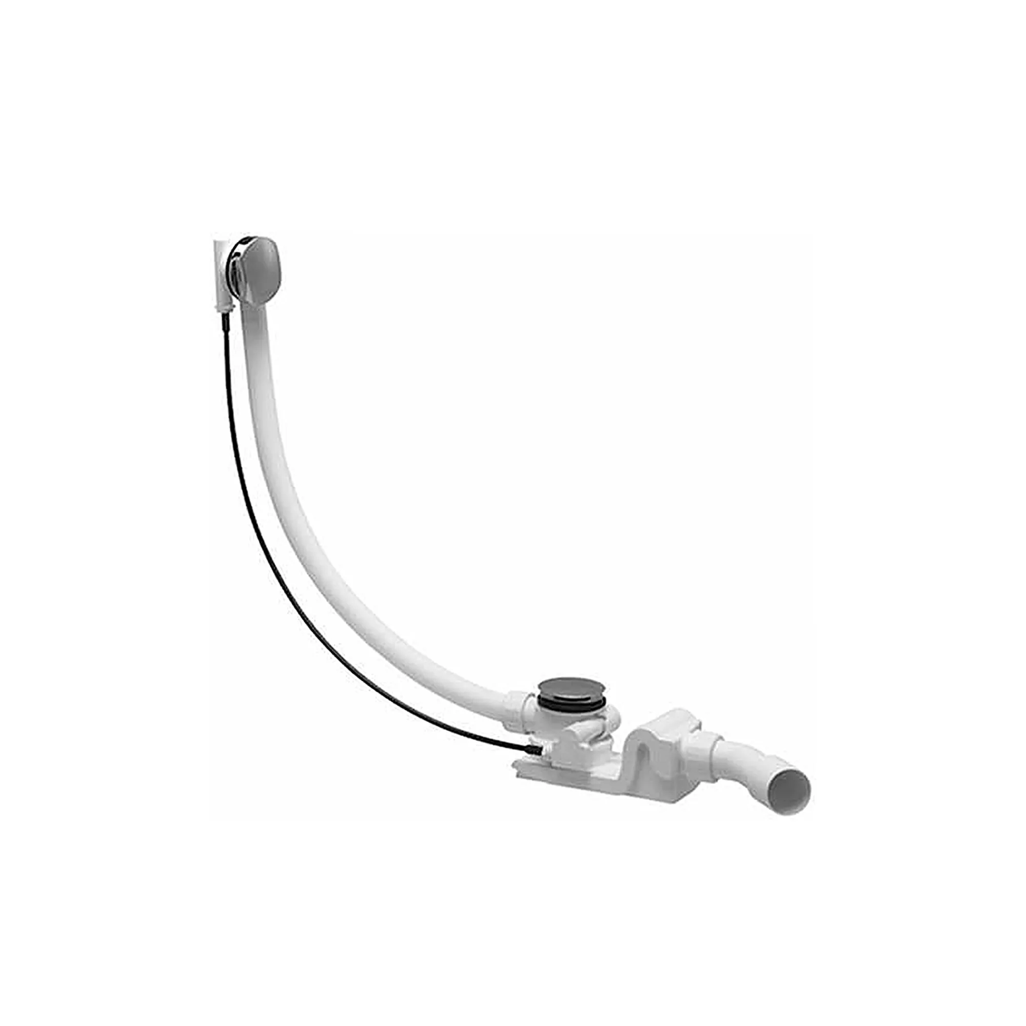 Ab- und Überlaufgarnitur verchromt