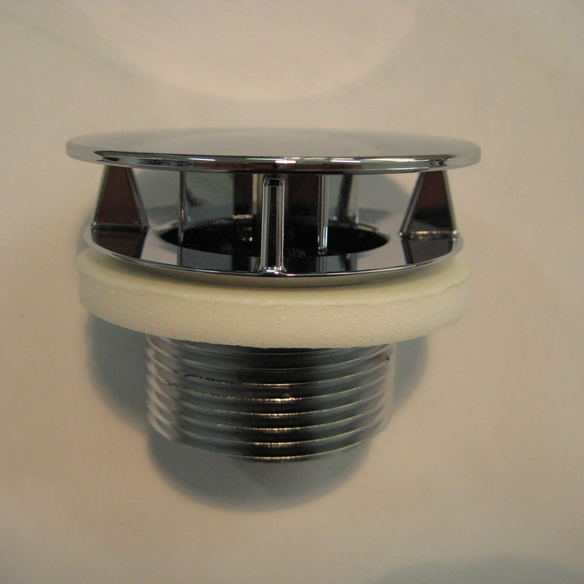 Stöpsel zu Ablaufgarnitur mit verdecktem Überlauf verchromt