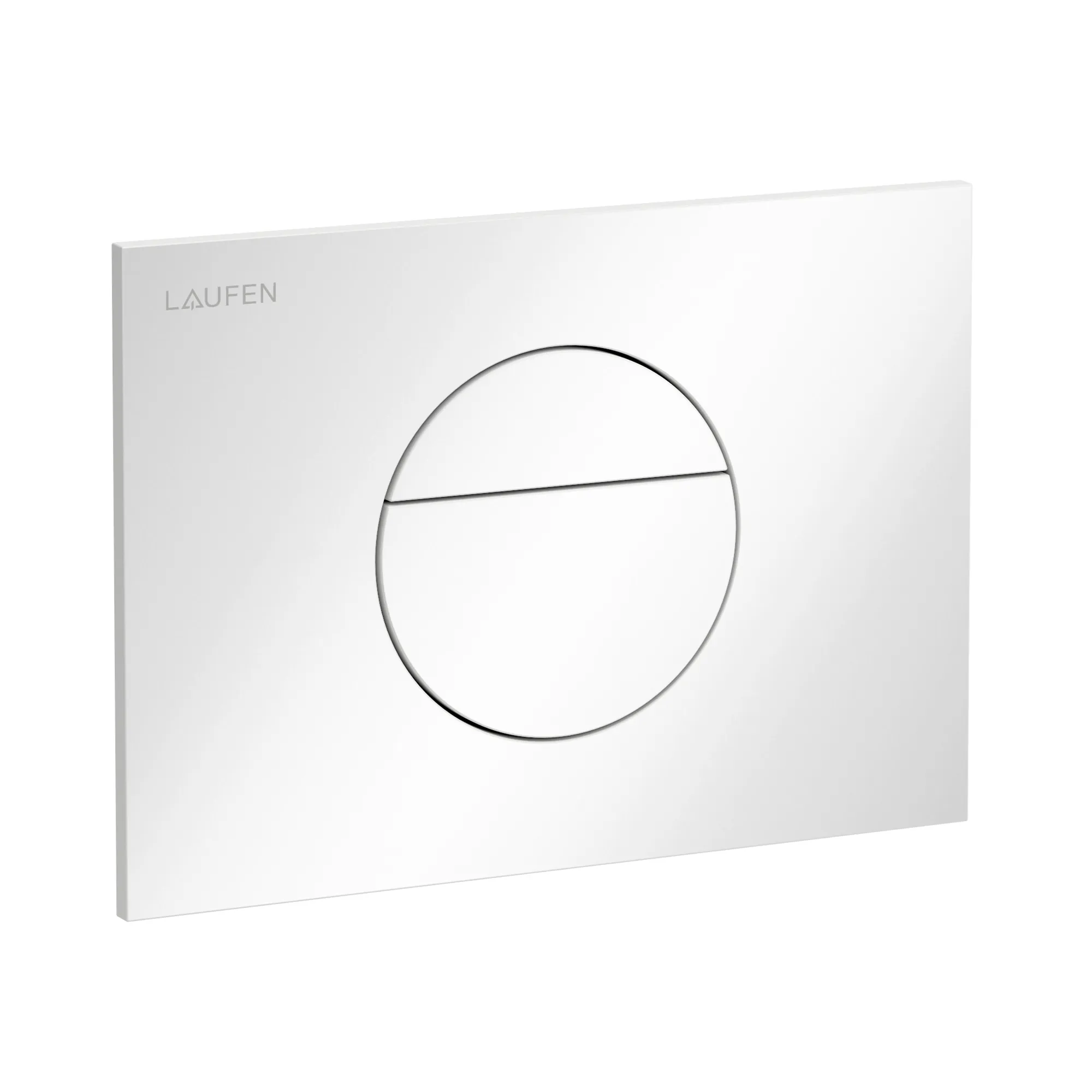 Betätigungsplatte SUNRISE INEO 203x145x6, aus Kunsstoff, für Frontbetätigung oder Betätigung von oben, für Unterputz-Spülkasten mit Dual-Flush 2-Mengen-Spülsystem, weiß