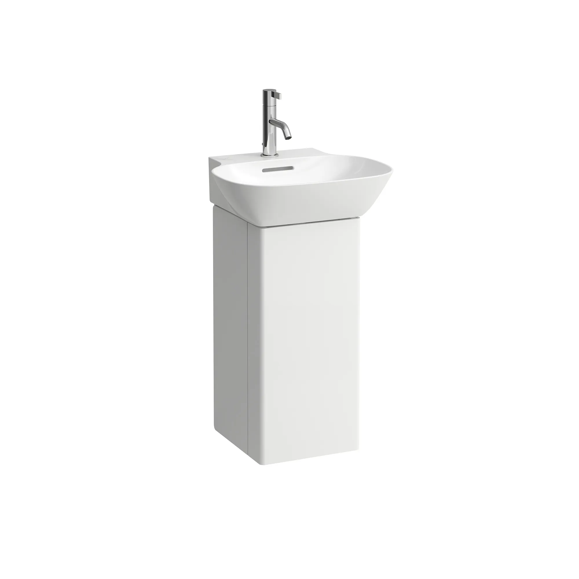 Laufen Waschtischunterbau „INO“ 310 × 605 × 280 mm Weiß matt, Anschlag links