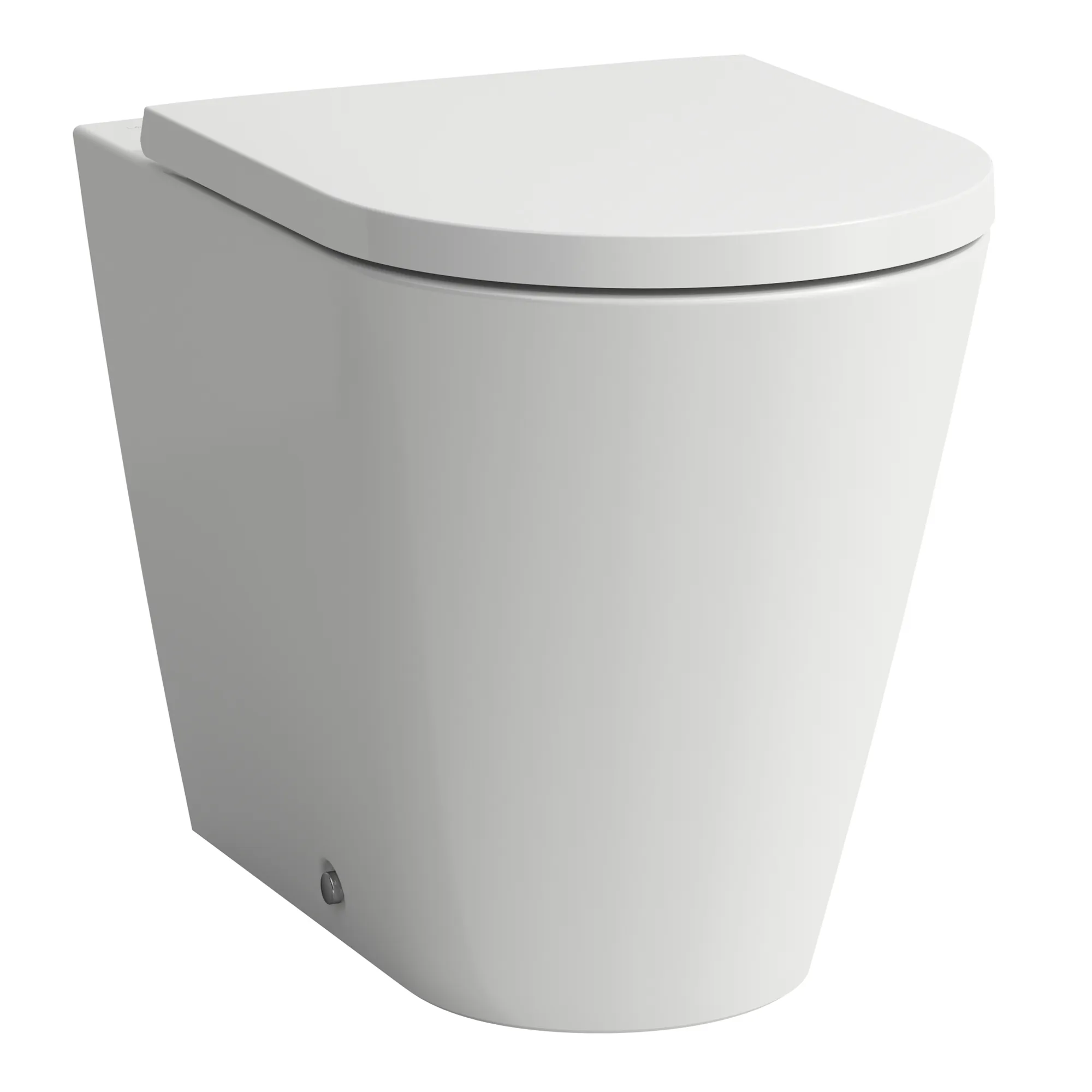 Laufen Stand-Tiefspül-WC Keramikhöhe 43 cm „Kartell“ 370 × 430 × 560 mm in Weiß, Abgang waagerecht, ohne Spülrand