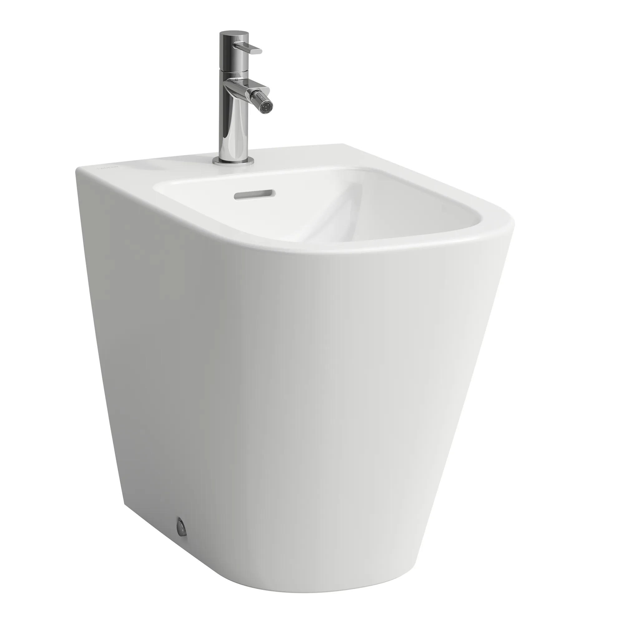 Standbidet, MEDA, 540x360x430, 1 Hahnloch mit Überlauf, ohne seitliches Loch für Wasseranschluss, weiß