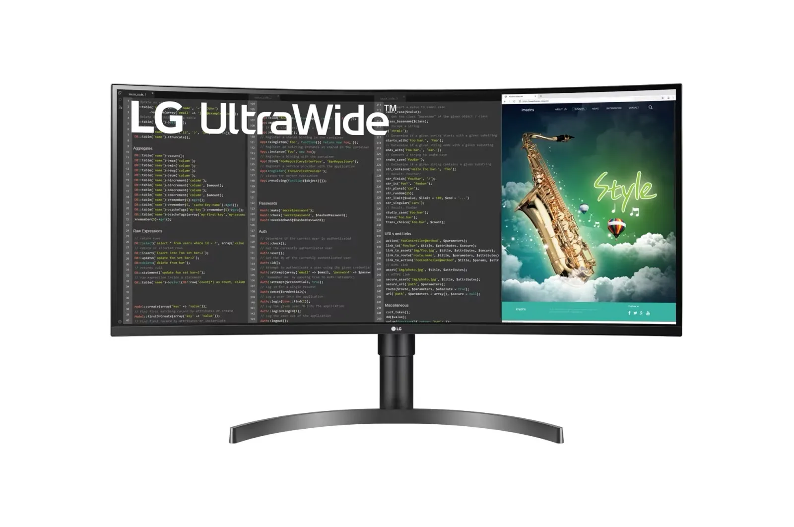 LG 35WN75CP-B 35" VA Monitor, 3440 x 1440 UWQHD, 100Hz, 5ms