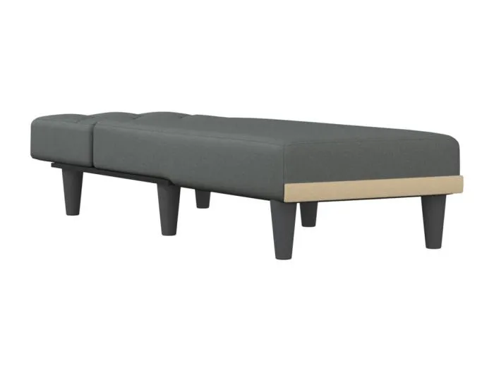 Brent Wayne Chaiselongue Dunkelgrau Stoff