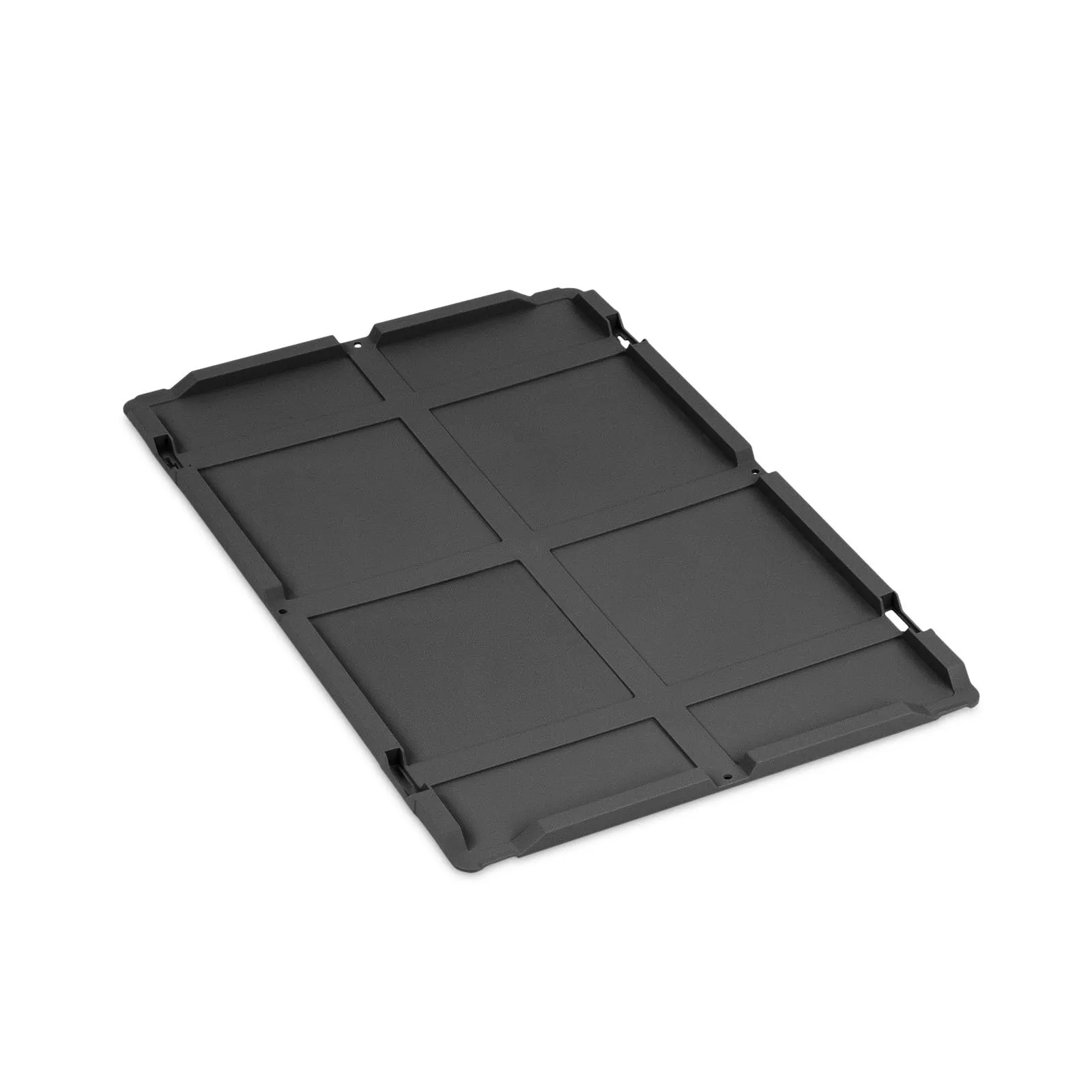 Auflagedeckel Eurobox NextGen | HxBxT 1,5x40x60cm | Schwarz | Eurobehälter, Transportbox, Transportbehälter, Stapelbehälter
