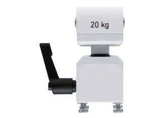 PeTa Kugelgelenk mit Klemmhebel einzeln für Standard Deckenhalter, weiß